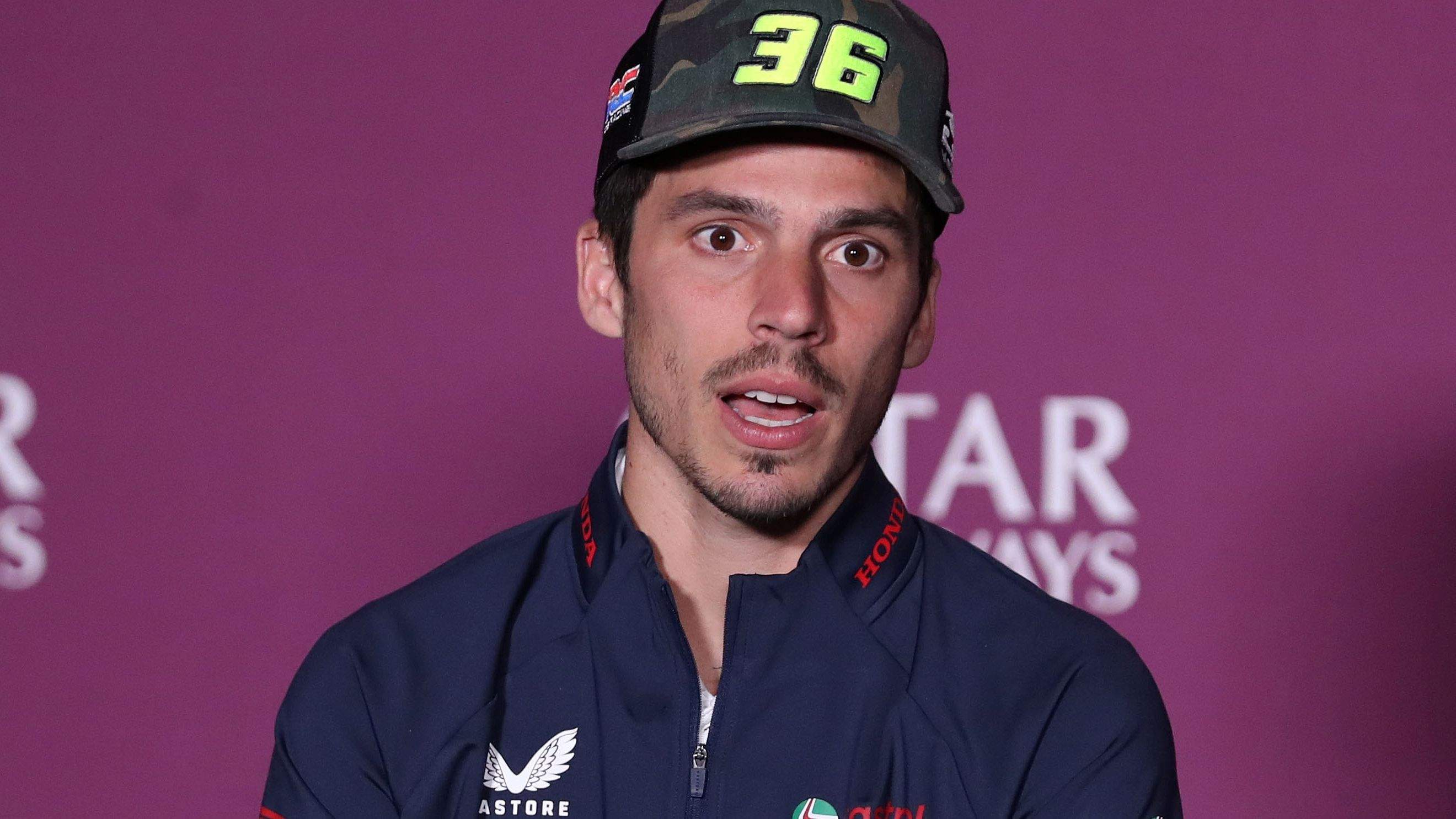 Joan Mir en la rueda de prensa previa al GP de Portugal de MotoGP 2025