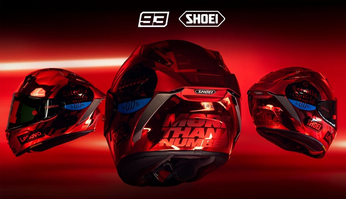 Marc Márquez lanza una edición limitada del casco con el que celebró su noveno título