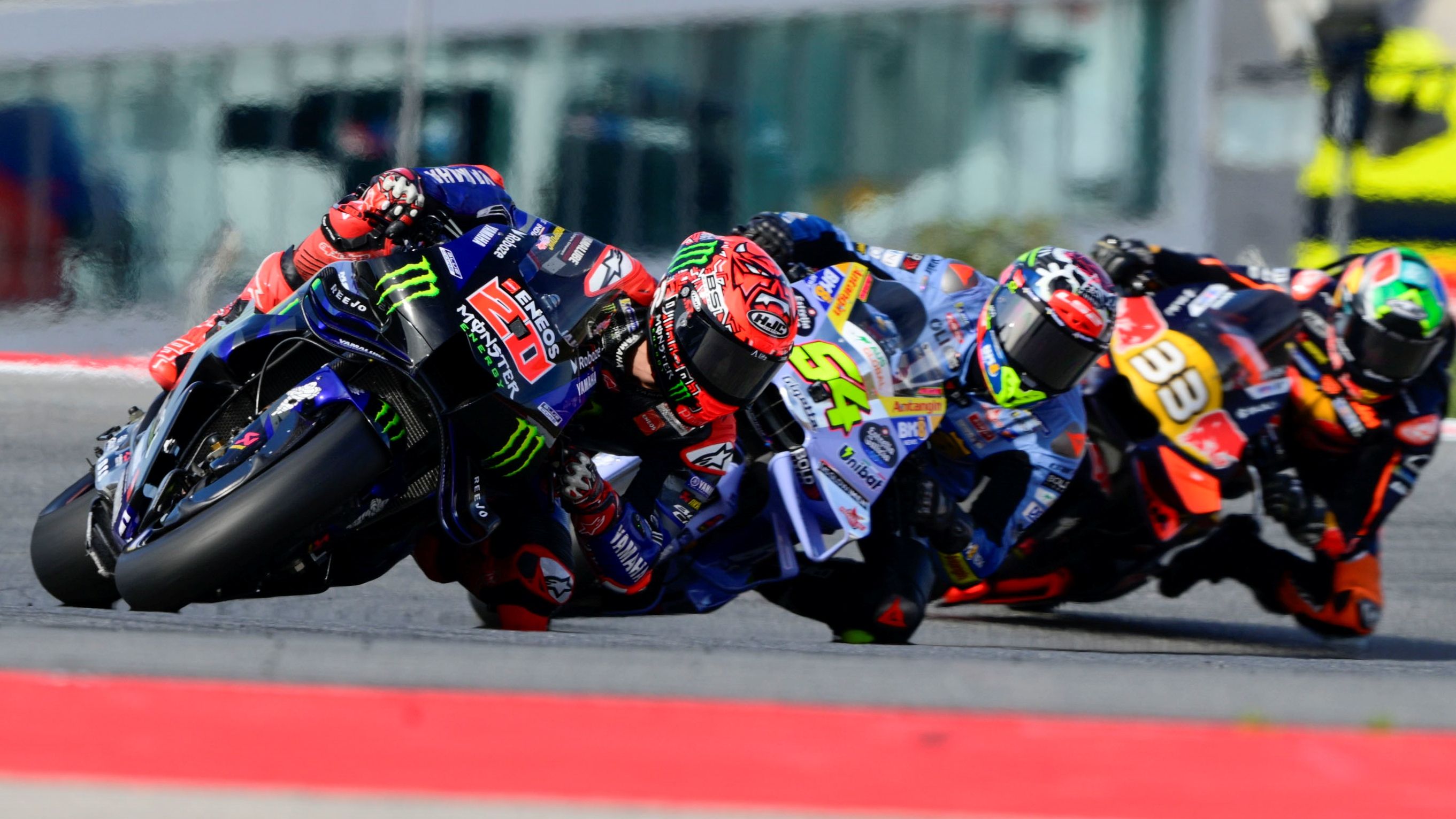 Fabio Quartararo, Fermín Aldeguer y Brad Binder, MotoGP Portugal 2025