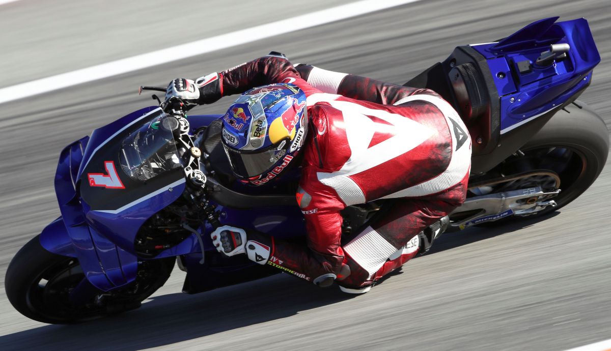 Toprak Razgatlioglu en el test de MotoGP 2026 en Valencia