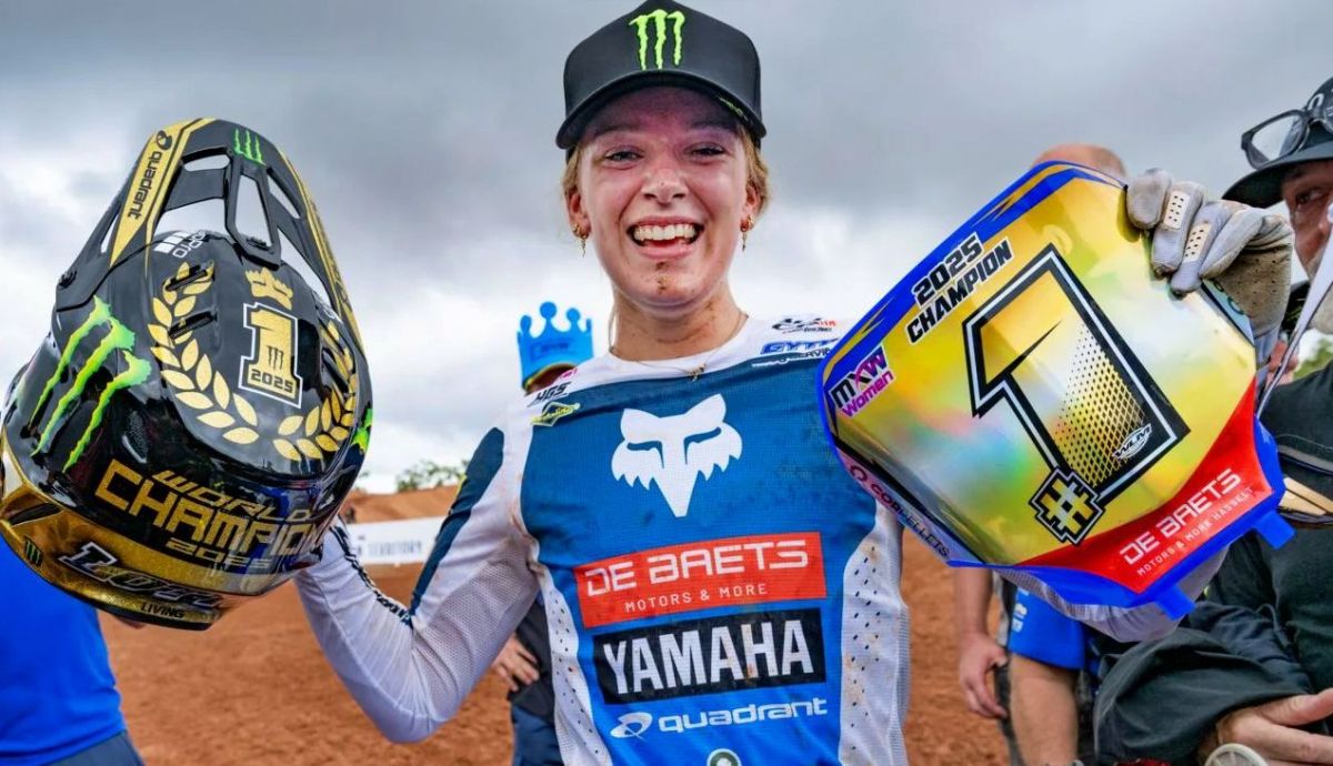 Lotte van Drunen celebra su segundo título mundial consecutivo