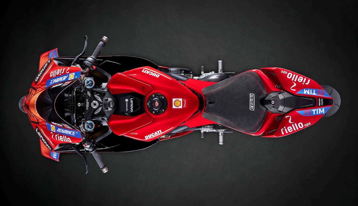 Ducati Panigale V4 Márquez 2025 World Champion Replica, vista desde arriba
