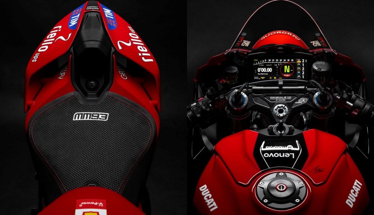 Más detalles de la Ducati Panigale V4 Márquez 2025 World Champion Replica
