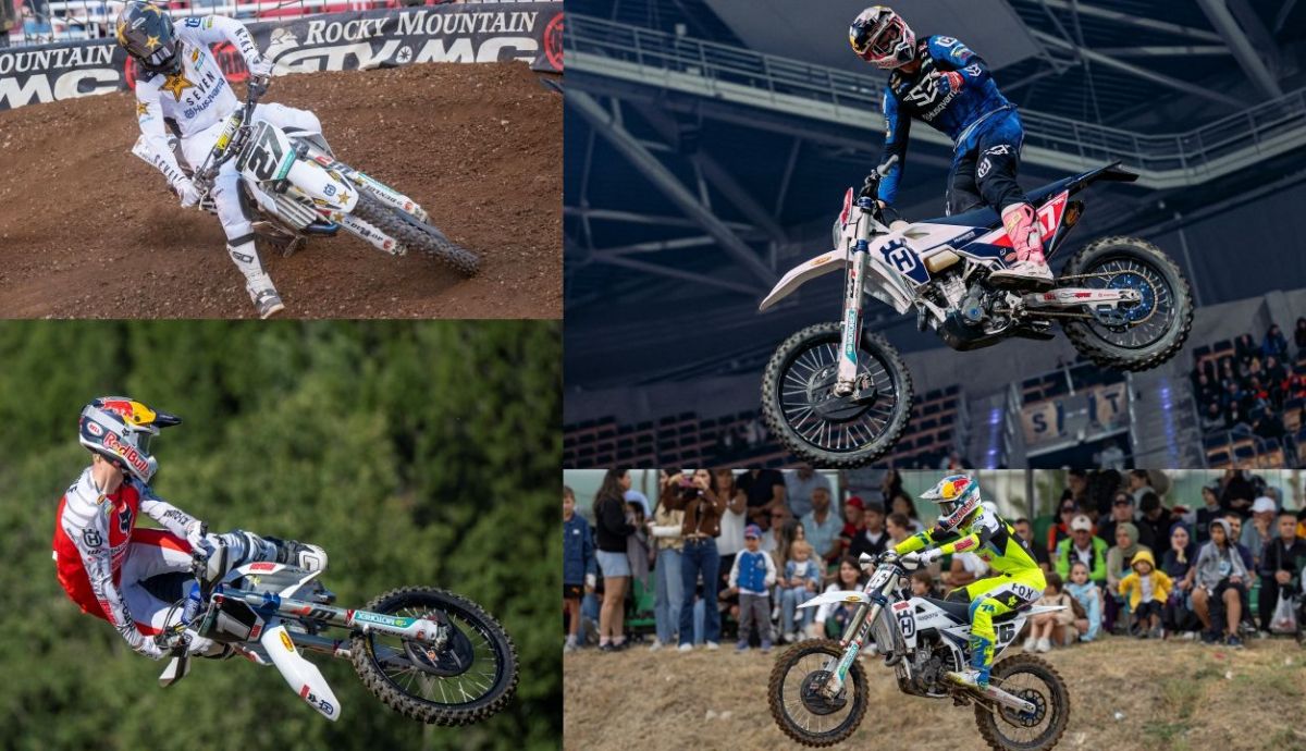Malcolm Stewart, Billy Bolt, Kay de Wolf y Liam Everts con Husqvarna en 2025