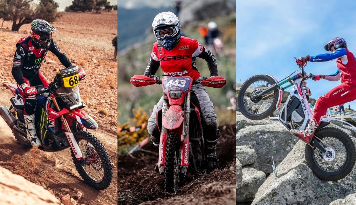 Tosha Schareina, Francesca Nocera y Miquel Gelabert han ganado con Honda en rally, enduro y trial en 2025