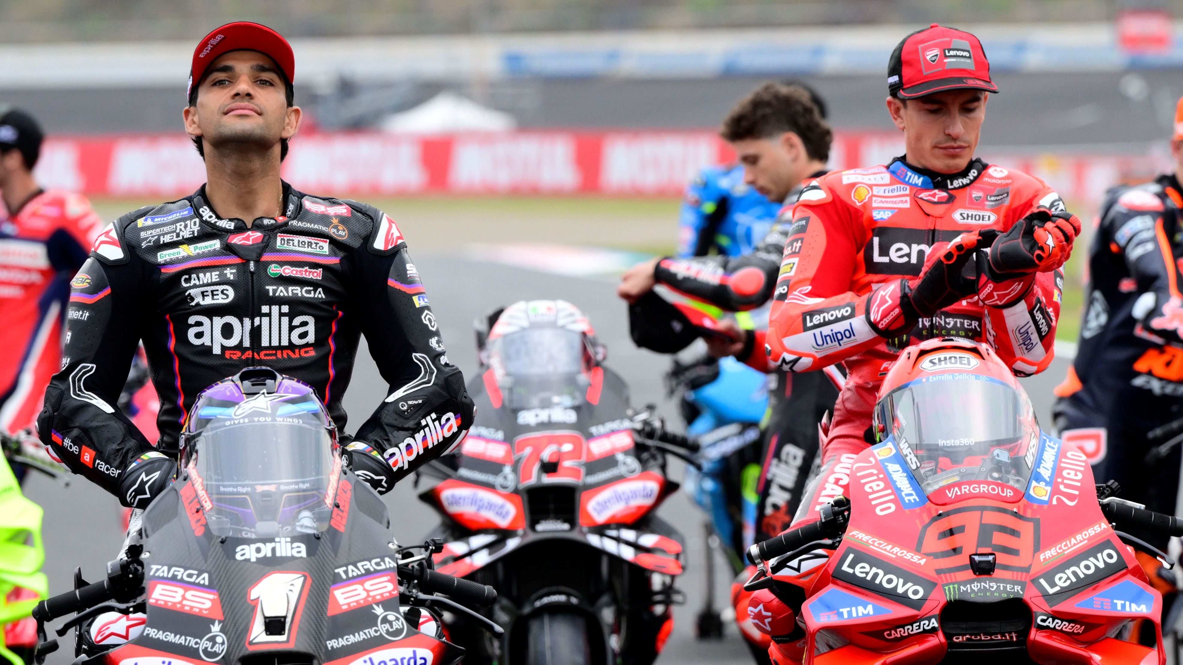 Jorge Martín no pudo empezar su defensa del título y el nuevo campeón Marc Márquez no pudo terminar el año en pista