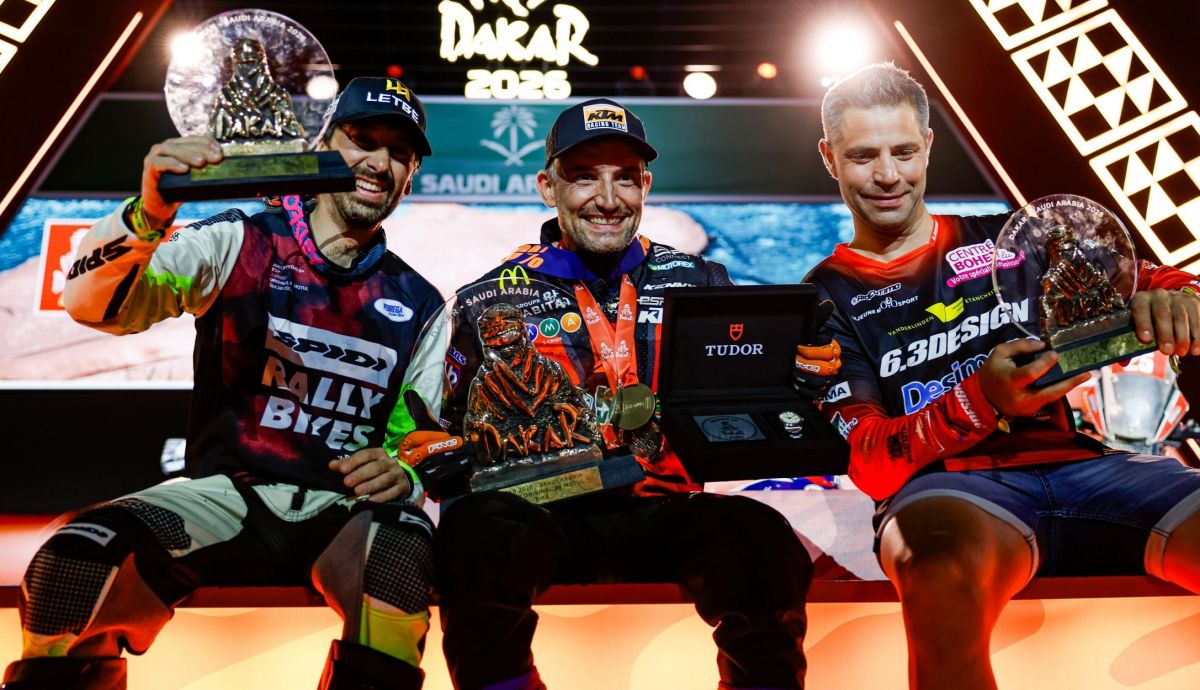 Benji Melot, Josep Pedró y Jerome Martiny, el podio Original del Dakar 2026