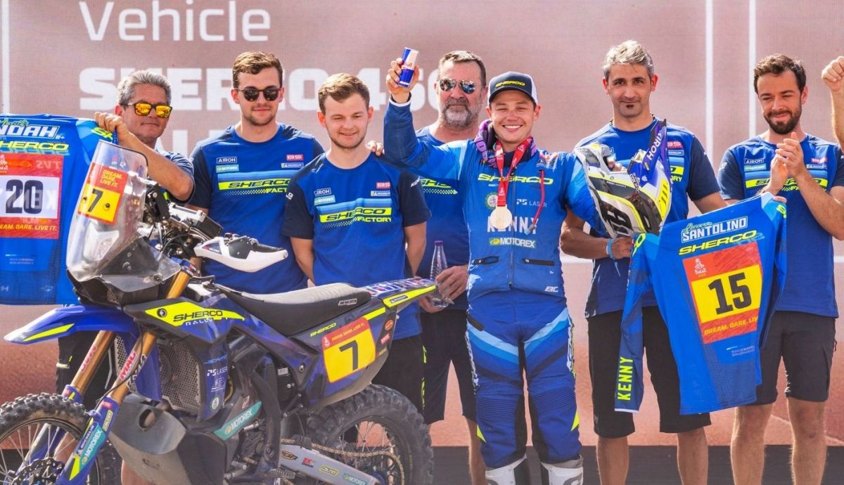 Bradley Cox consiguió llevar a Sherco a la meta del Dakar 2026