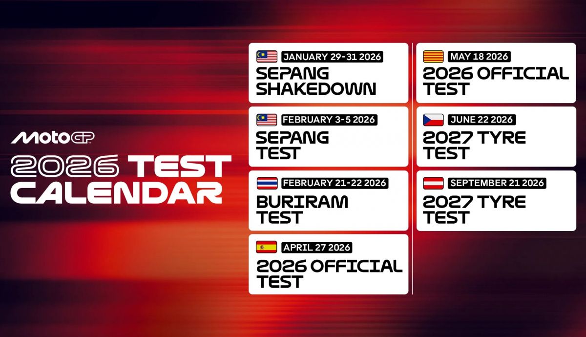 Todos los Test de MotoGP en 2026