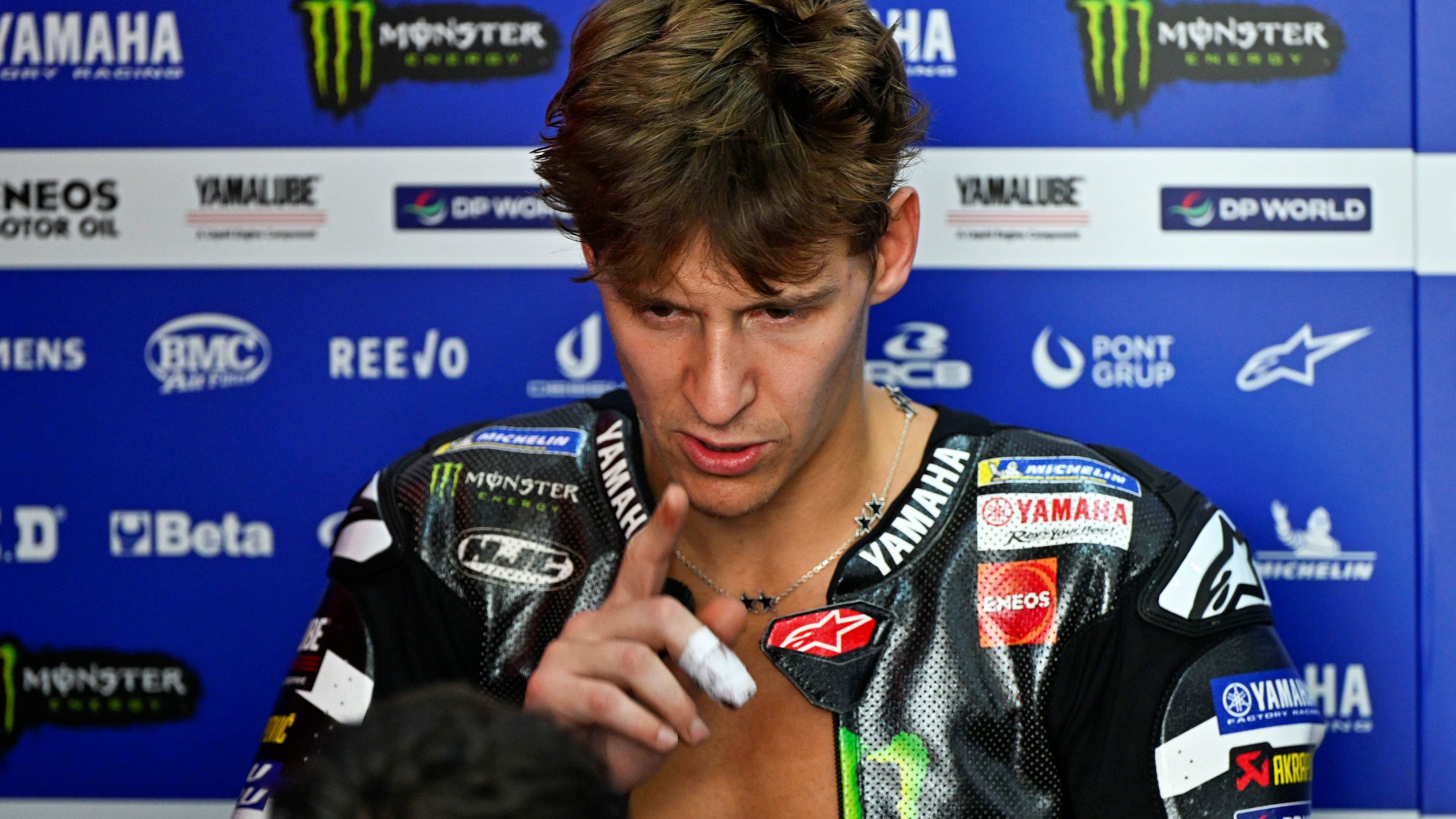 Fabio Quartararo se ha roto el dedo en el Test Oficial Sepang MotoGP 2026