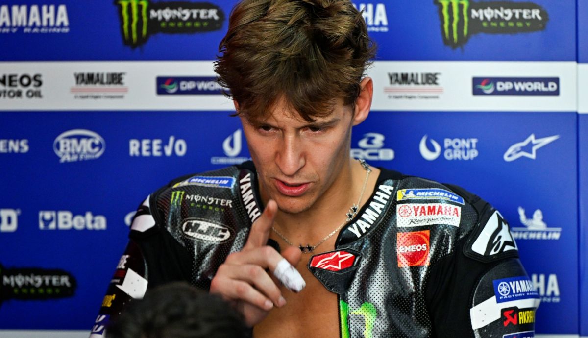 Fabio Quartararo se ha roto el dedo en el Test Oficial Sepang MotoGP 2026