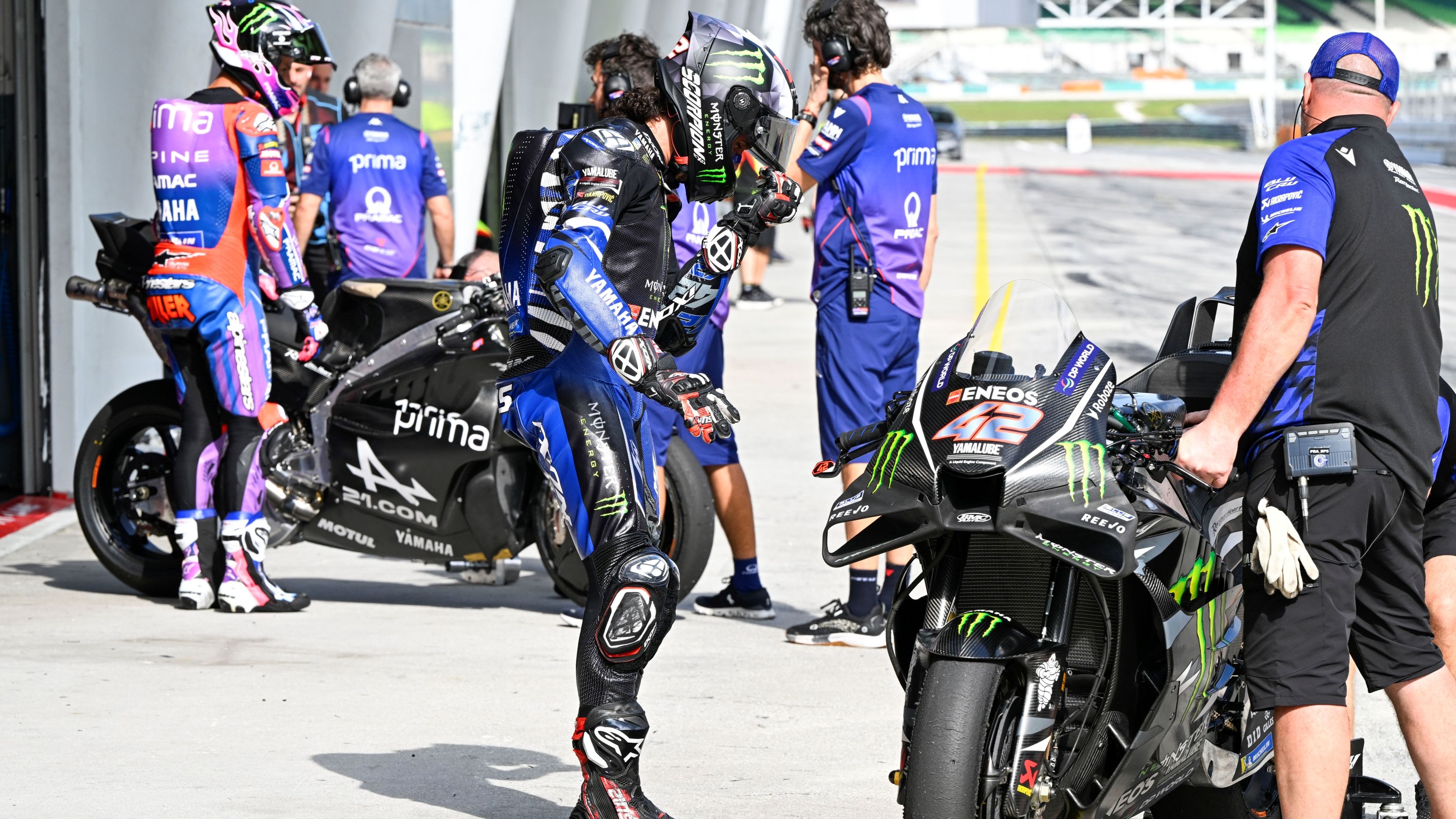 Yamaha no ha salido al segundo día del Test Oficial Sepang MotoGP 2026