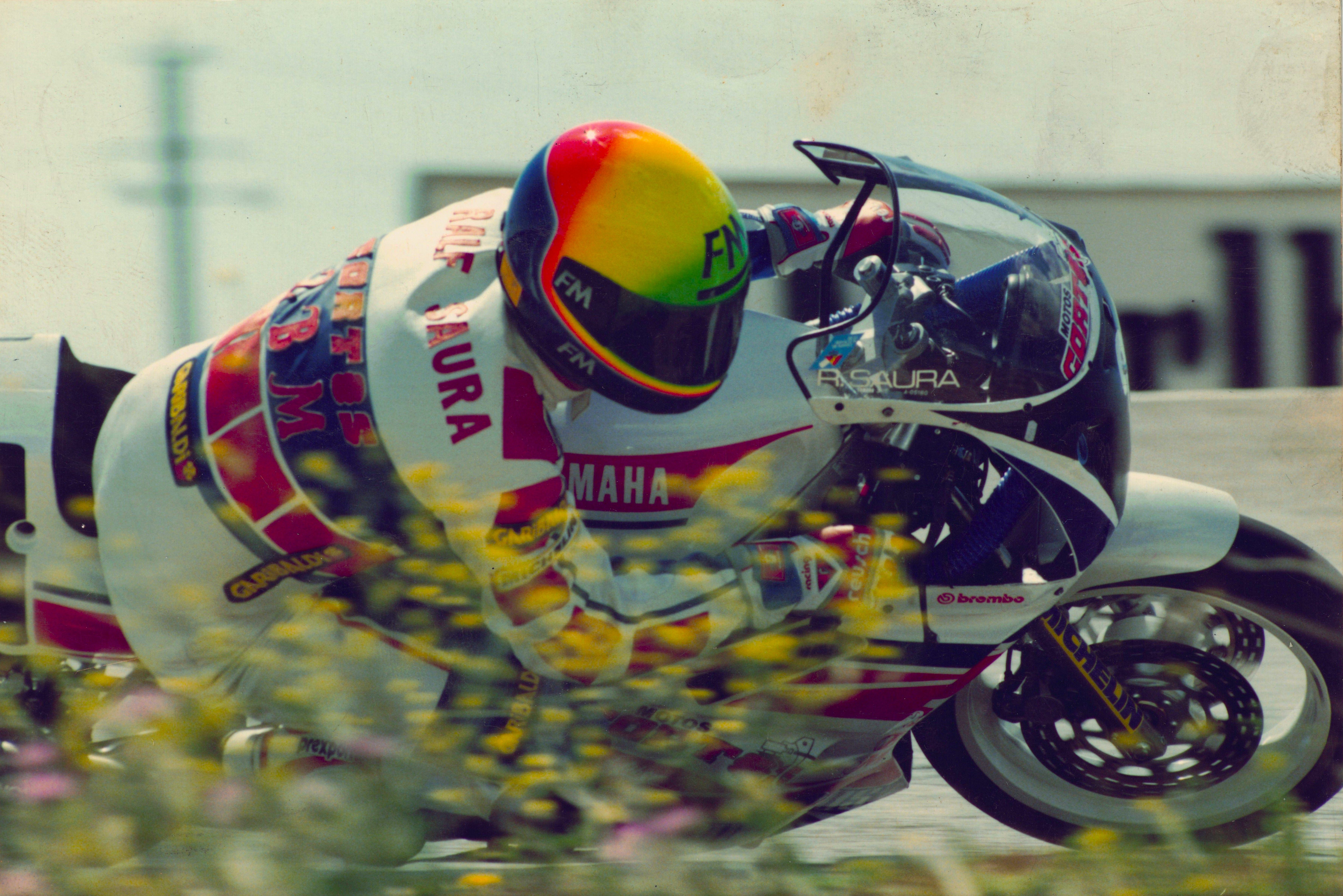 Ralf Saura fue campeón de F2 en 1990 con Motos Cortés y Yamaha