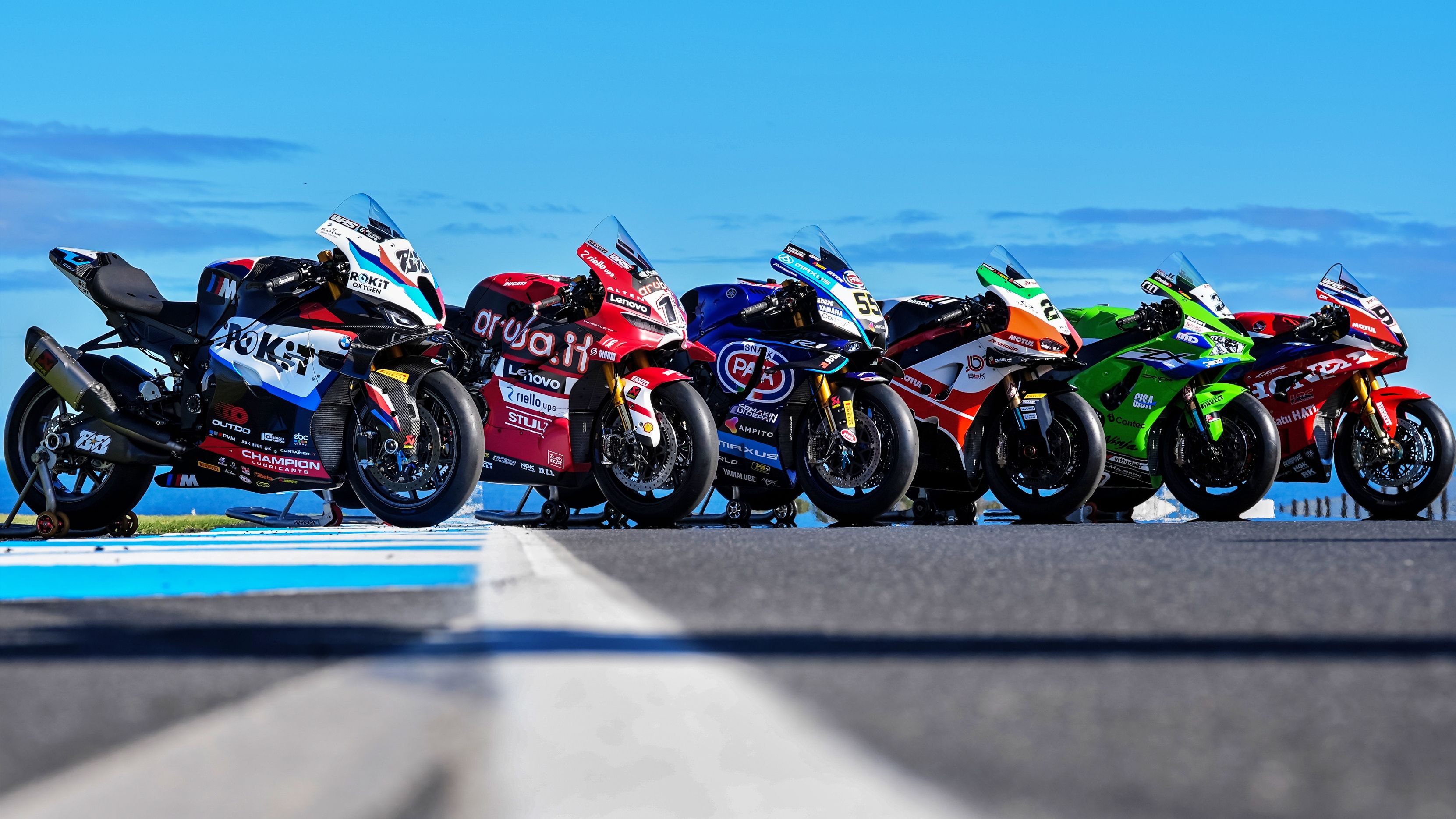 BMW, Ducati, Yamaha, Bimota, Kawasaki y Honda son las motos participantes en el Mundial de Superbike 2026