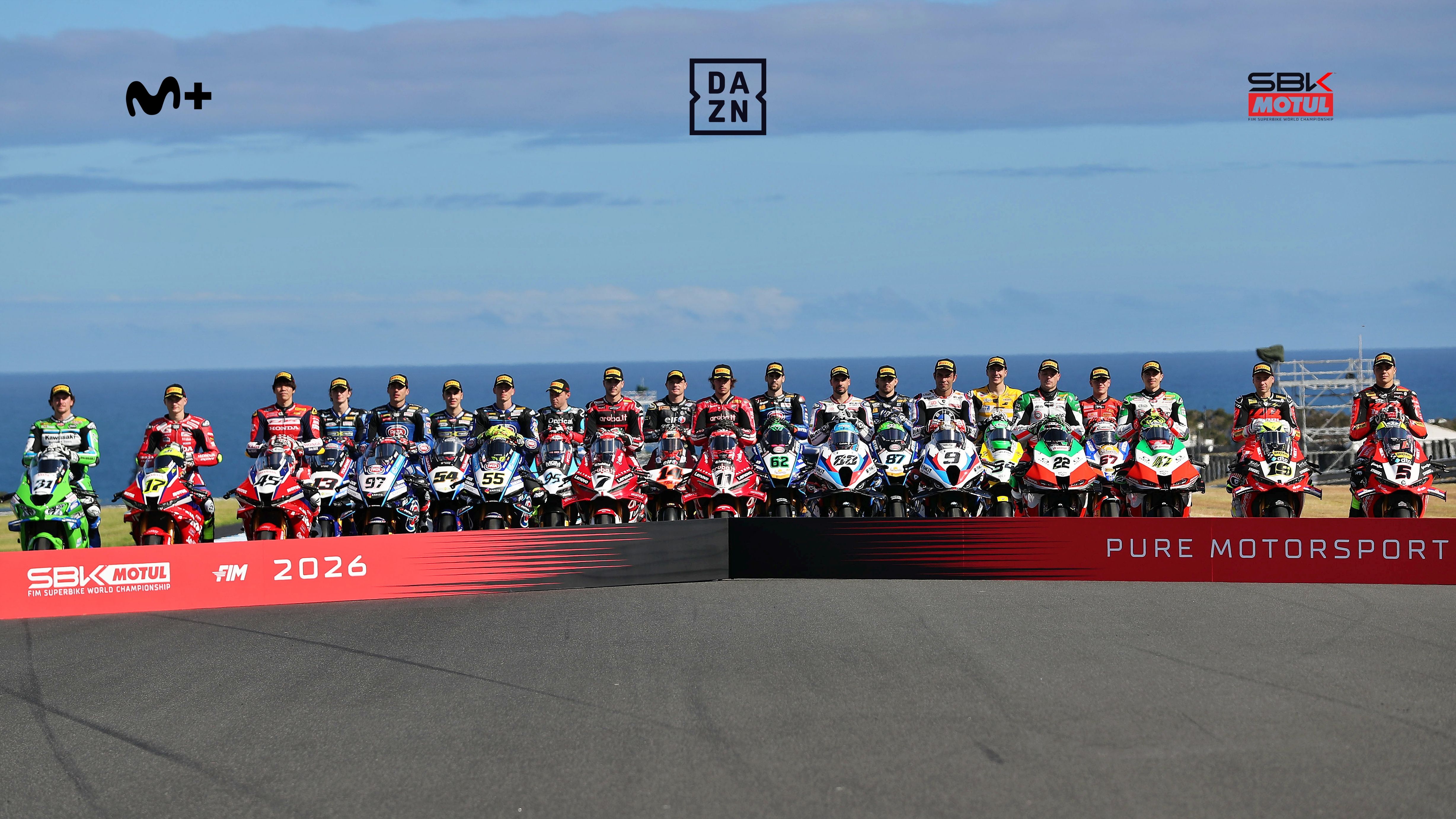 El WorldSBK 2026 se podrá seguir en España por DAZN, Movistar+ y el Videopass