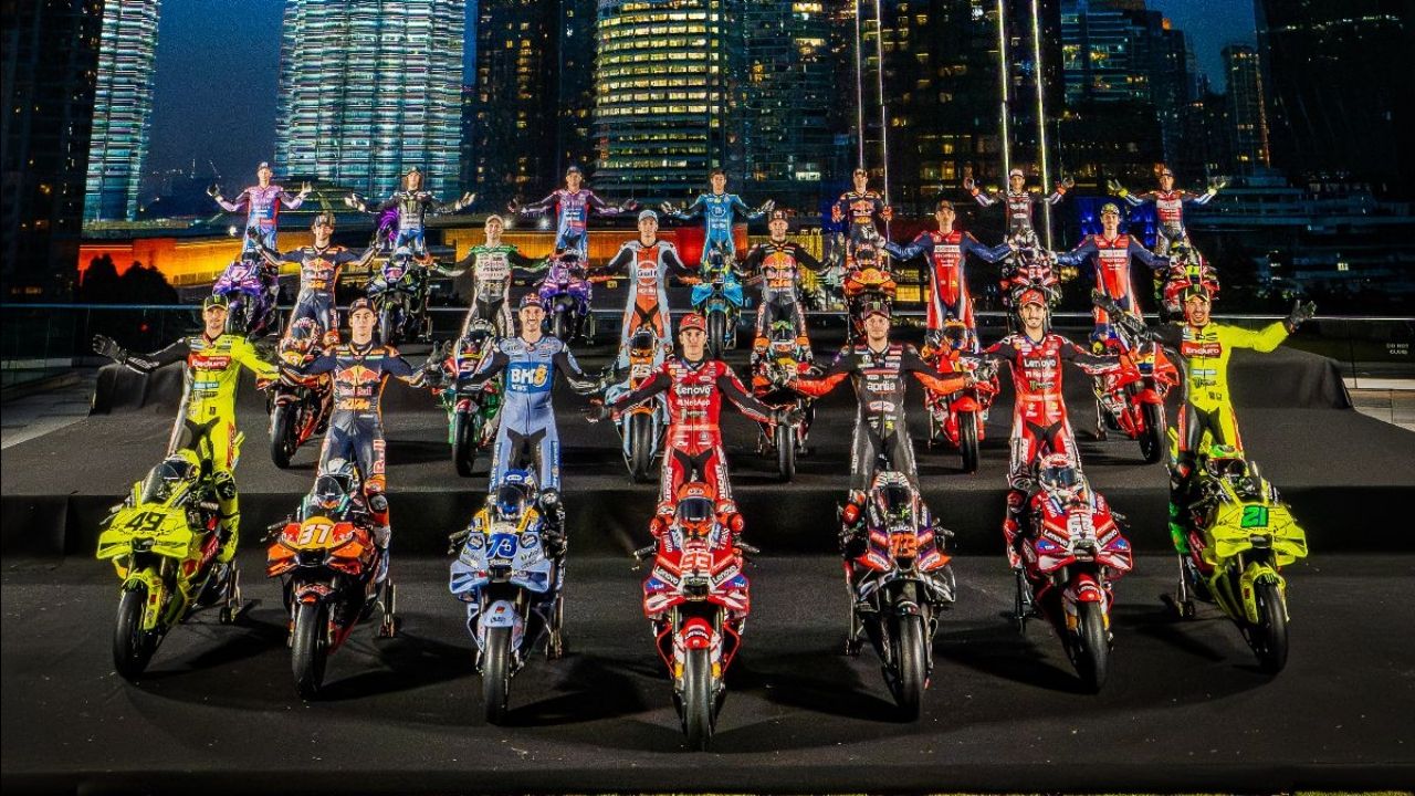 Los pilotos de MotoGP 2026 en la presentación en Kuala Lumpur
