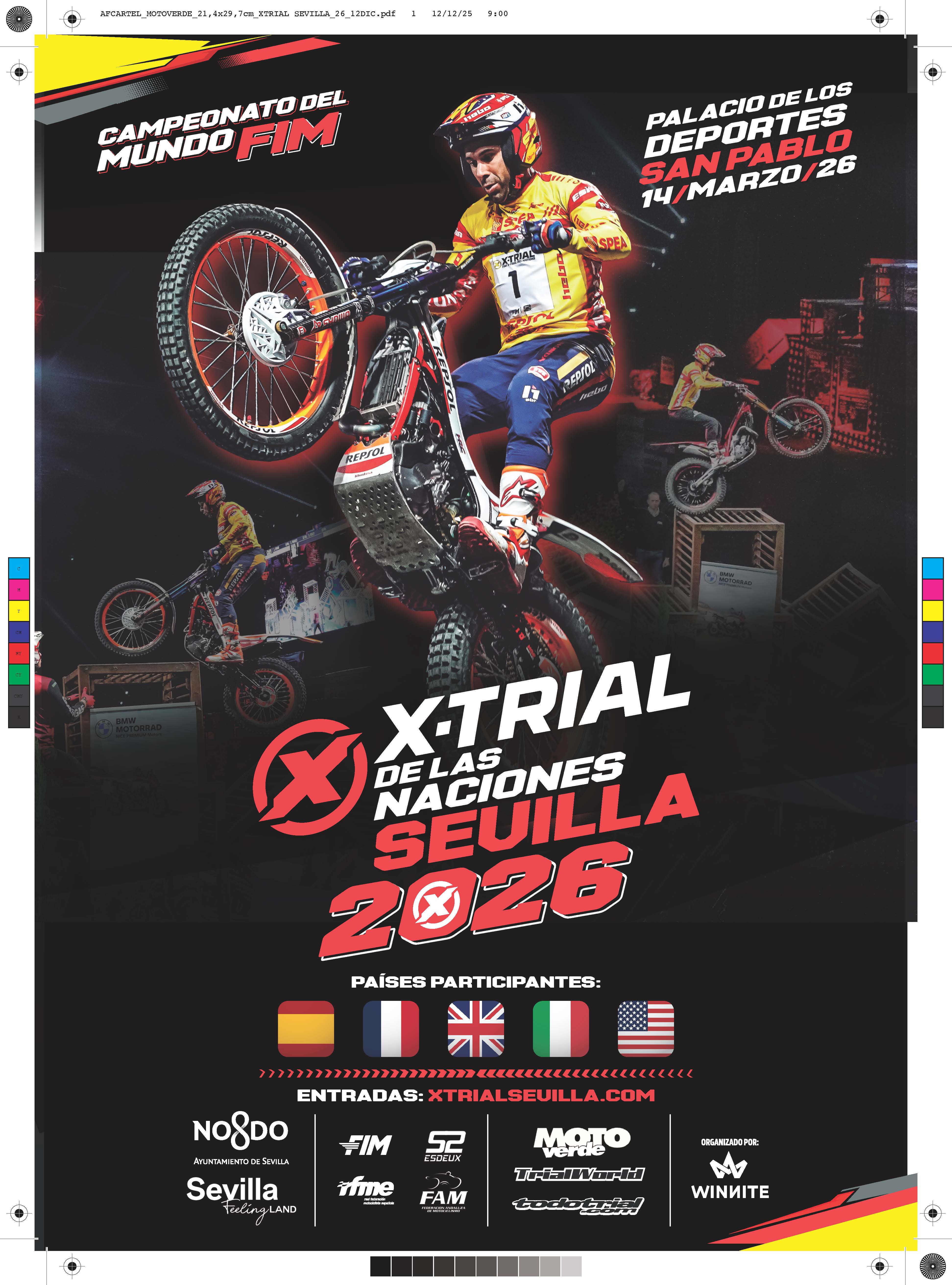 Sevilla ha presentado el FIM X-Trial de las Naciones 2026