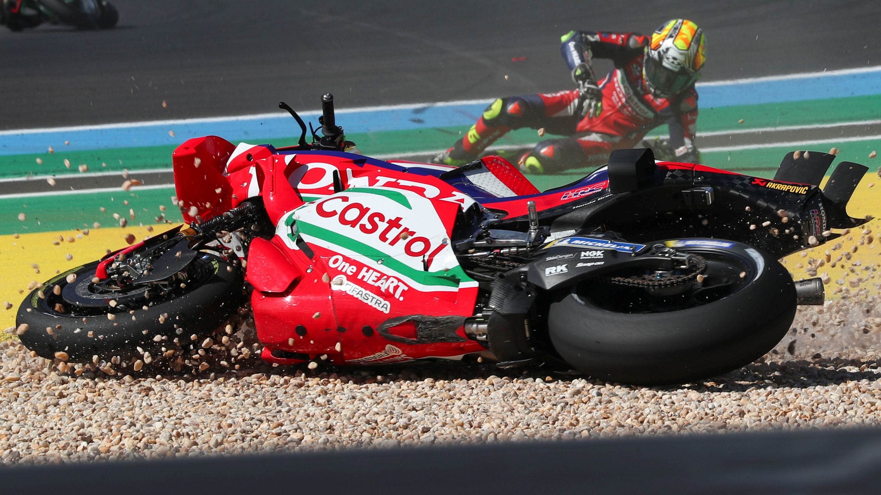 Joan Mir se fue por los suelos en Sprint y carrera, MotoGP Brasil 2026