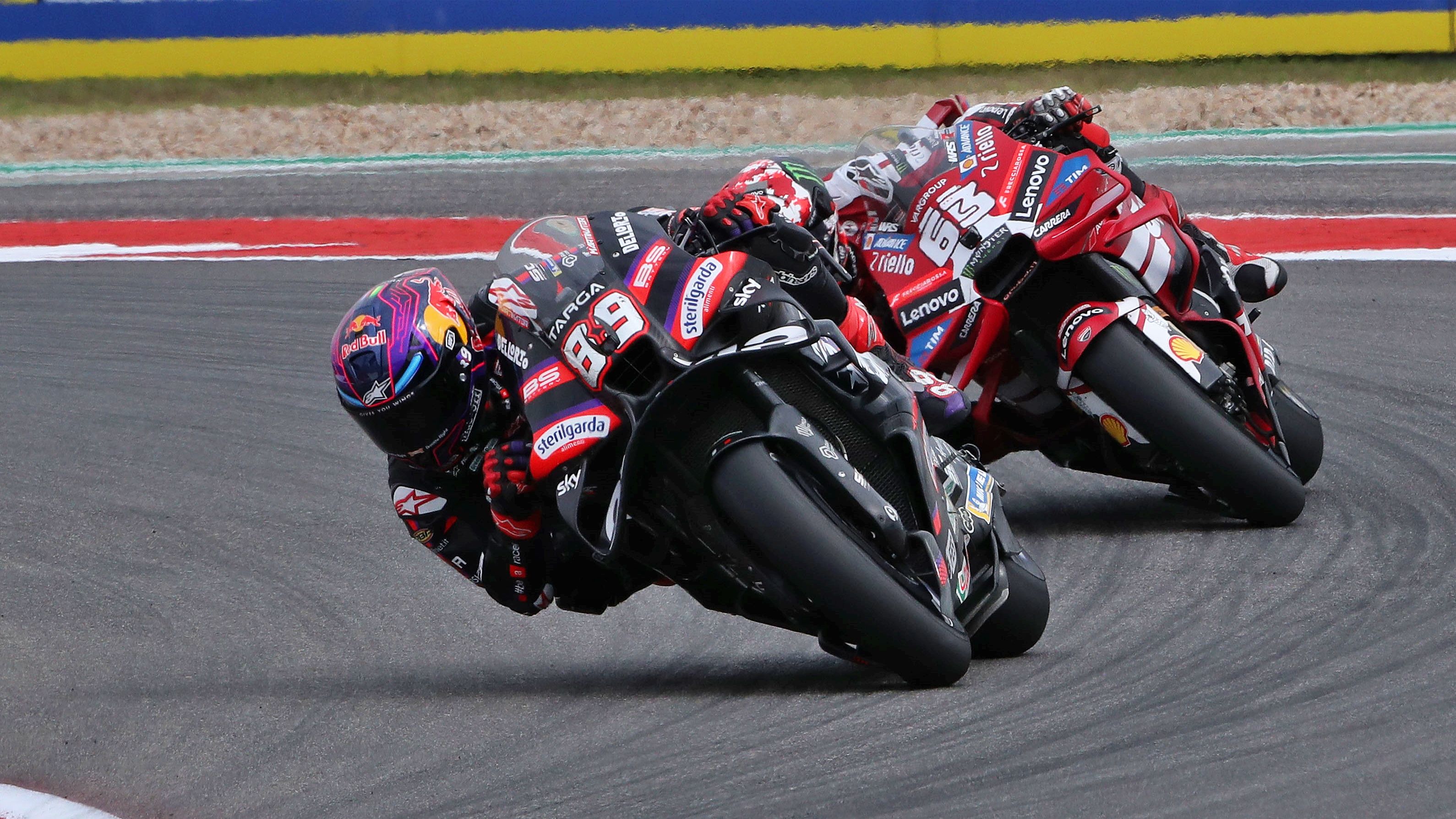 Jorge Martín ha batido a Pecco Bagnaia en el Sprint de COTA