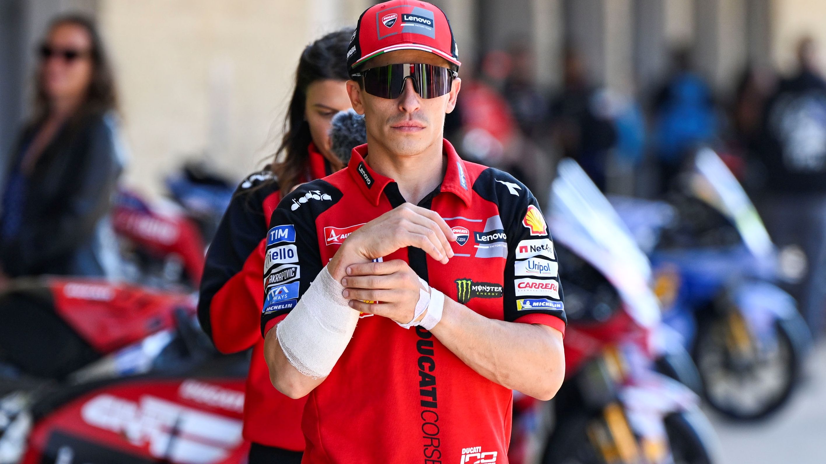 Marc Márquez en el pit lane del GP de Estados Unidos de MotoGP 2026