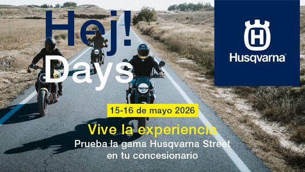 Hej Days de Husqvarna. Prueba el modelo que más te interese de las gamas Naked, Travel y Supermoto.