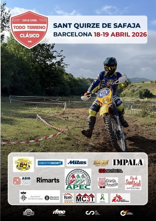 Copa de España de TT 2026. Primera prueba, 18 y 19 de abril en Sant Quirze Safaja .