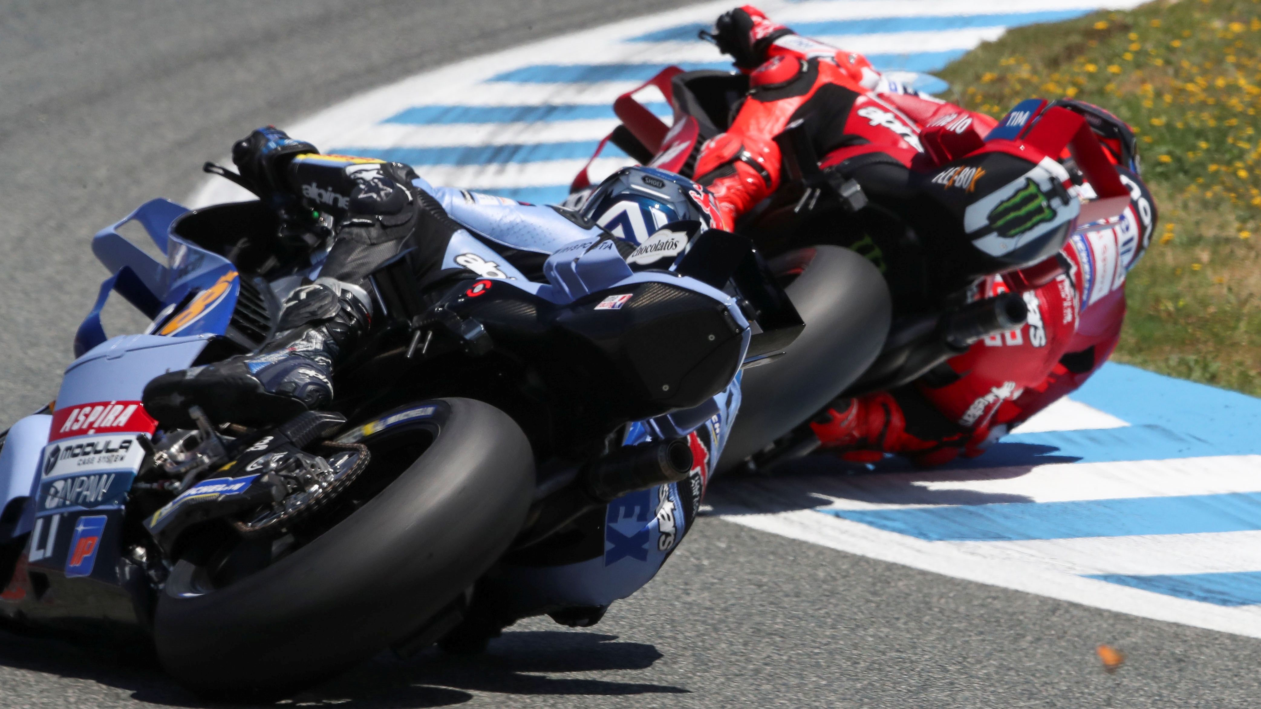 Álex Márquez persigue a Marc Márquez, MotoGP Jerez 2026