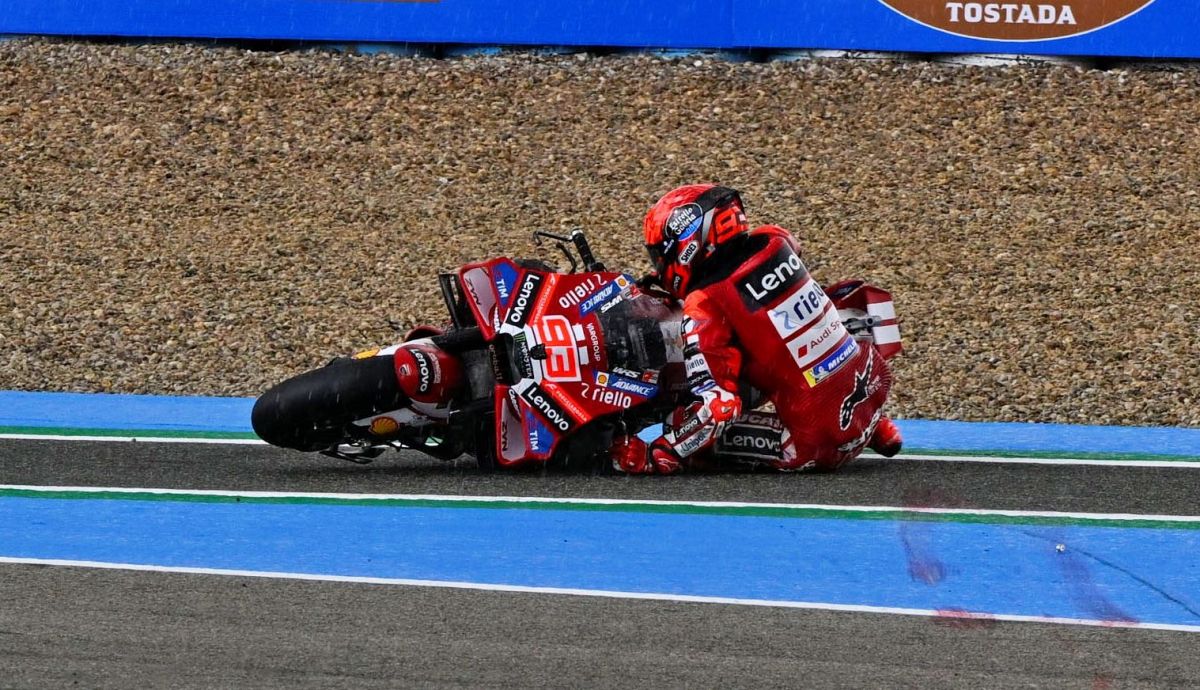 Marc Márquez cae en el Sprint, MotoGP Jerez 2026