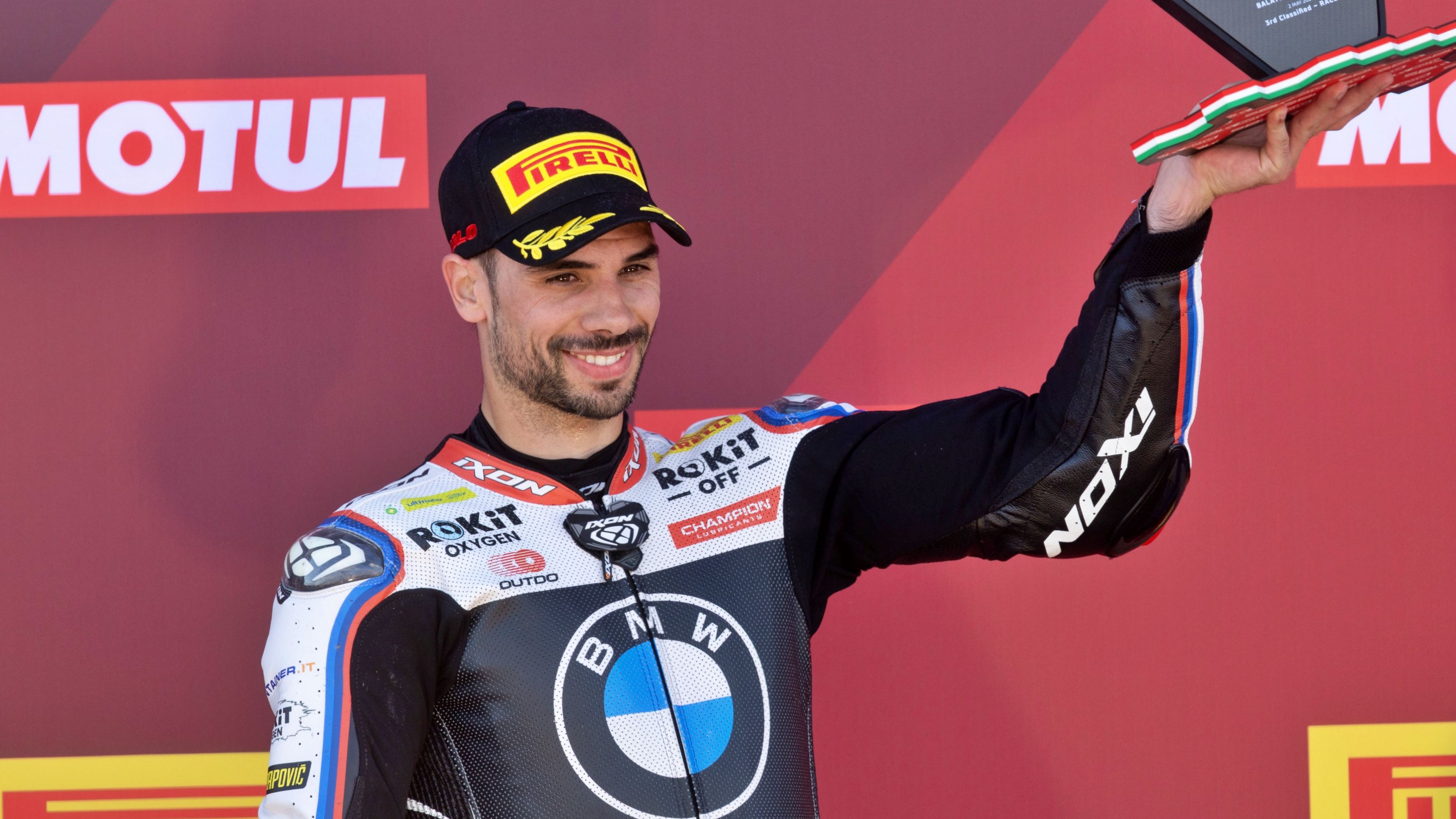 Miguel Oliveira en el podio de Balaton