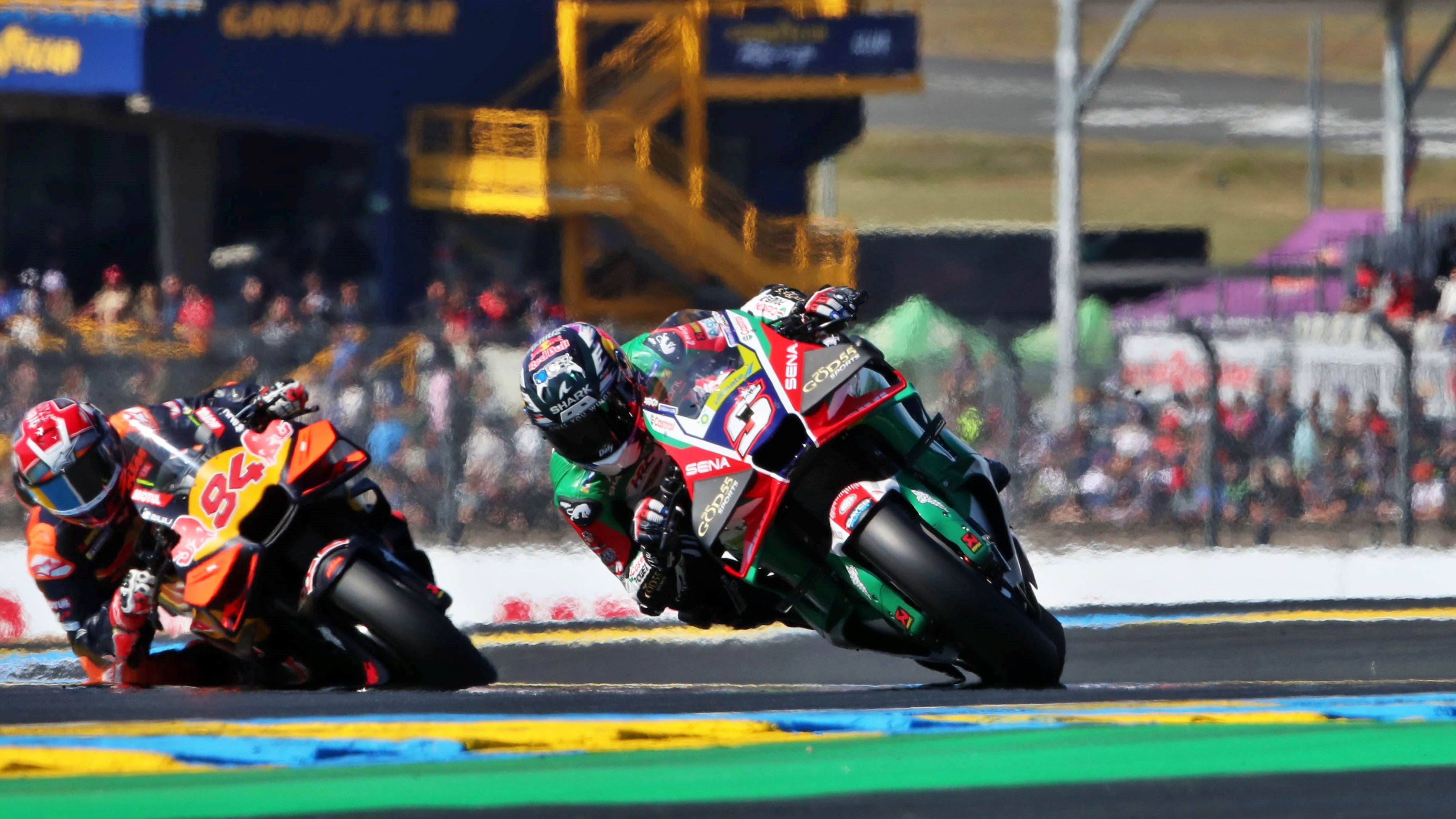 Johann Zarco ha liderado en Le Mans, donde Jonas Folger ha vuelto a MotoGP años después
