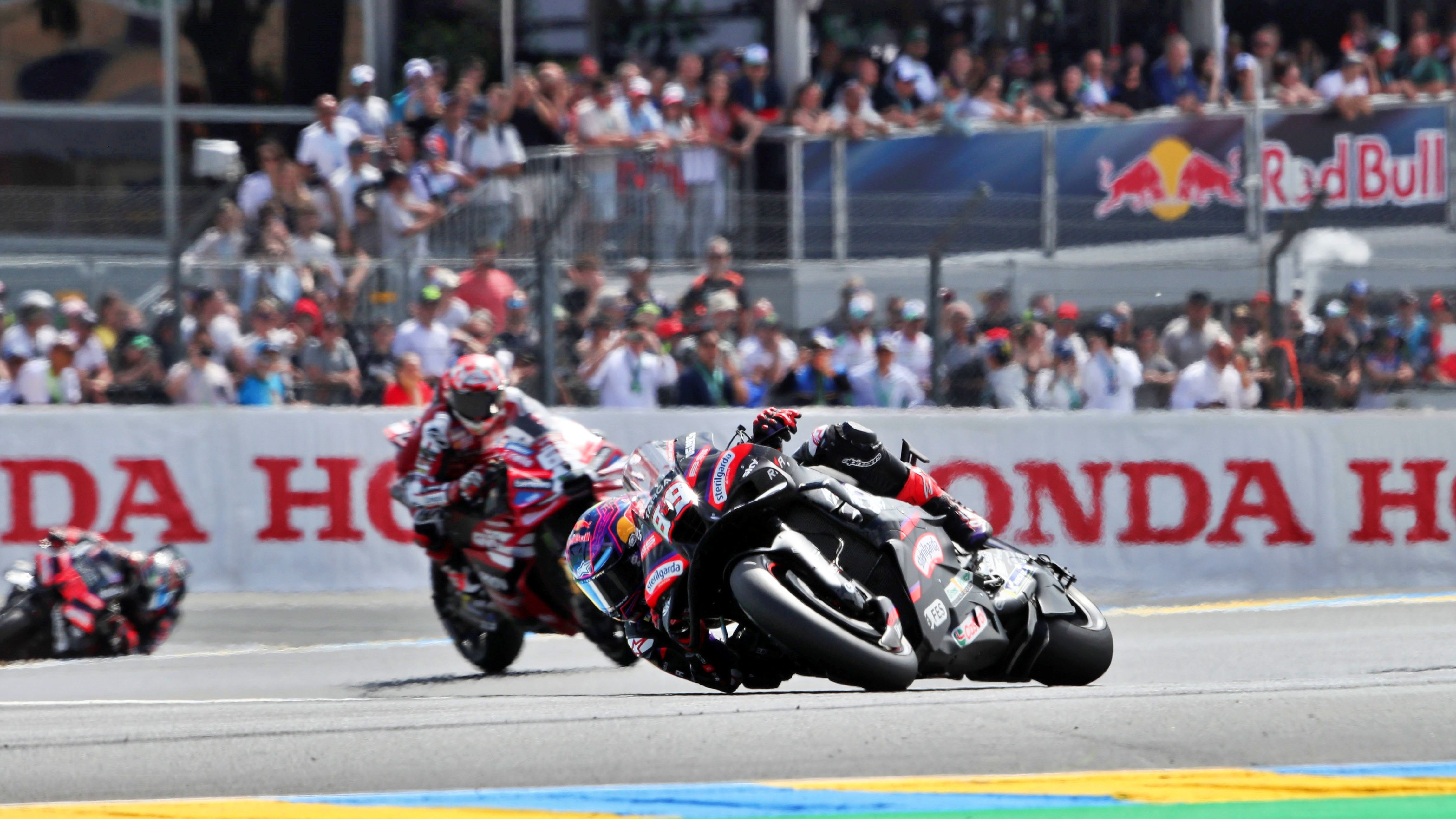 Jorge Martín ha ganado el Sprint de Le Mans ante Pecco Bagnaia