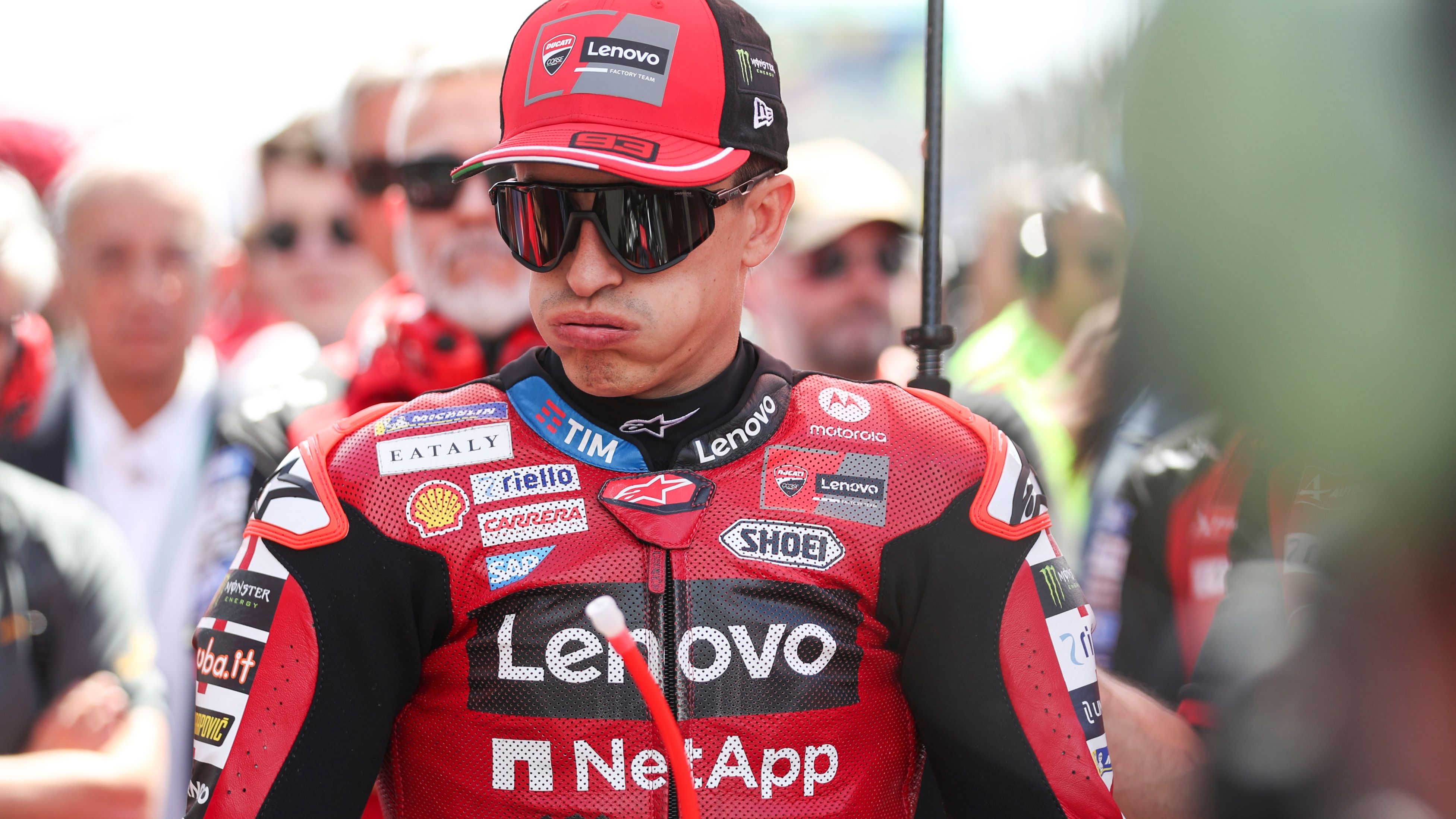 Marc Márquez en la parrilla de salida del Sprint de Le Mans