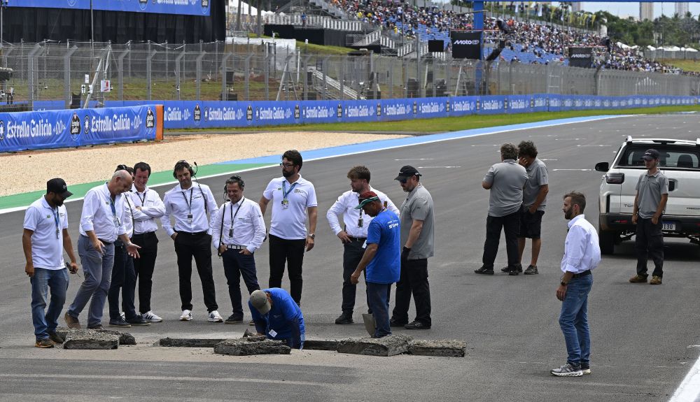 Un socavón en la recta de meta de Goiania, en el pasado GP de Brasil, no impidió que se realizaran las carreras.