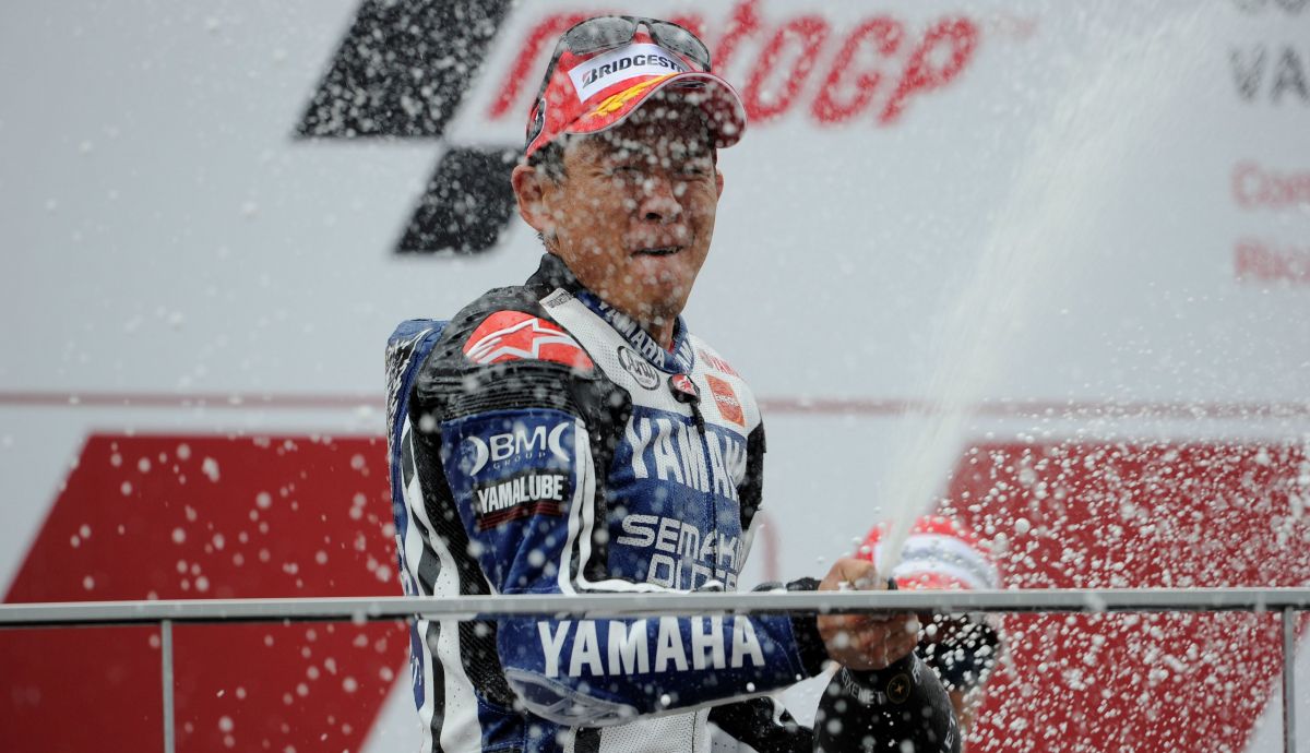 Katsuyuki Nakasuga logró subir al podio en la caótica carrera de Valencia 2012