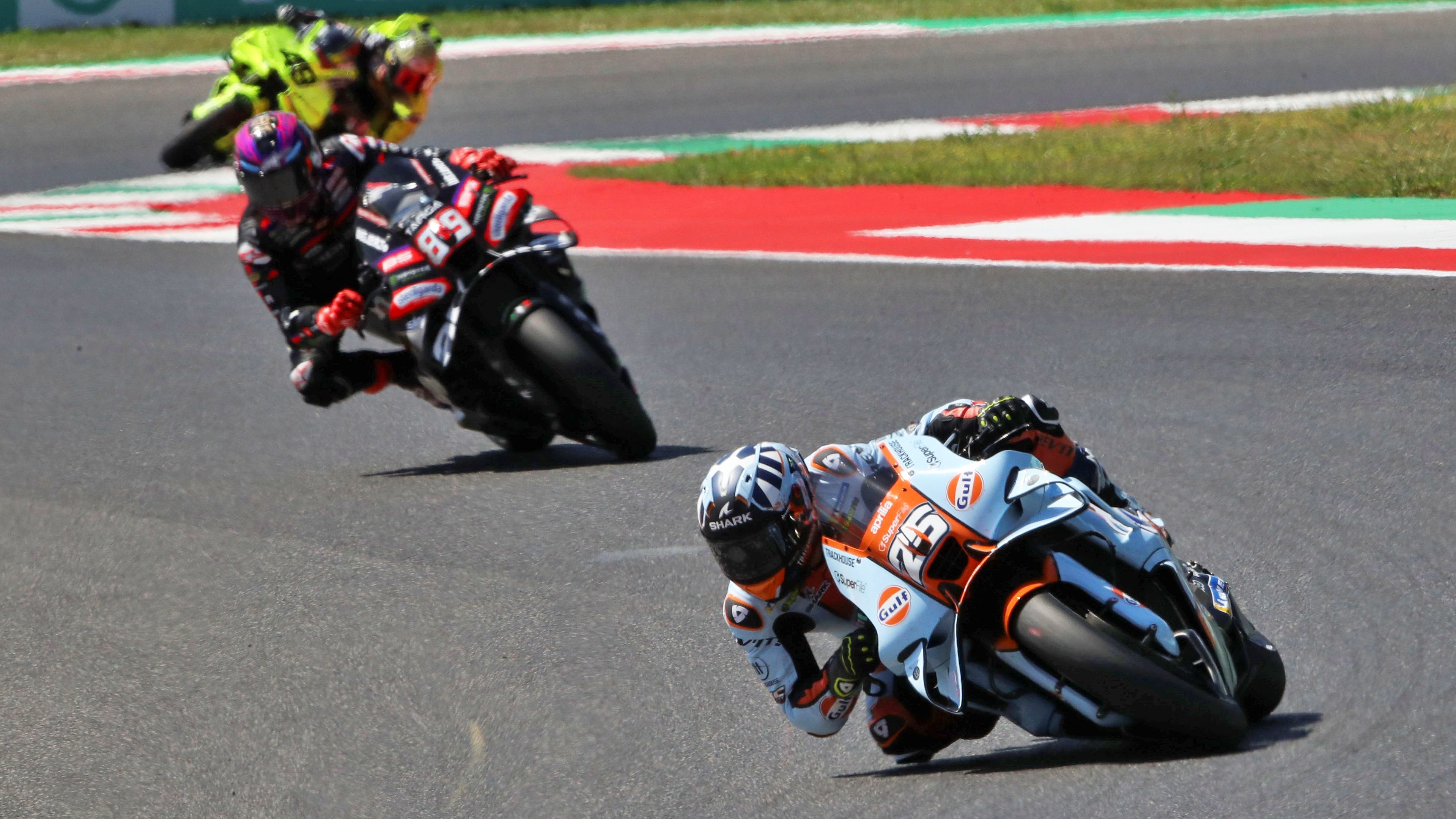 Raúl Fernández se ha impuesto a Jorge Martín y Fabio Di Giannantonio en el Sprint de Mugello