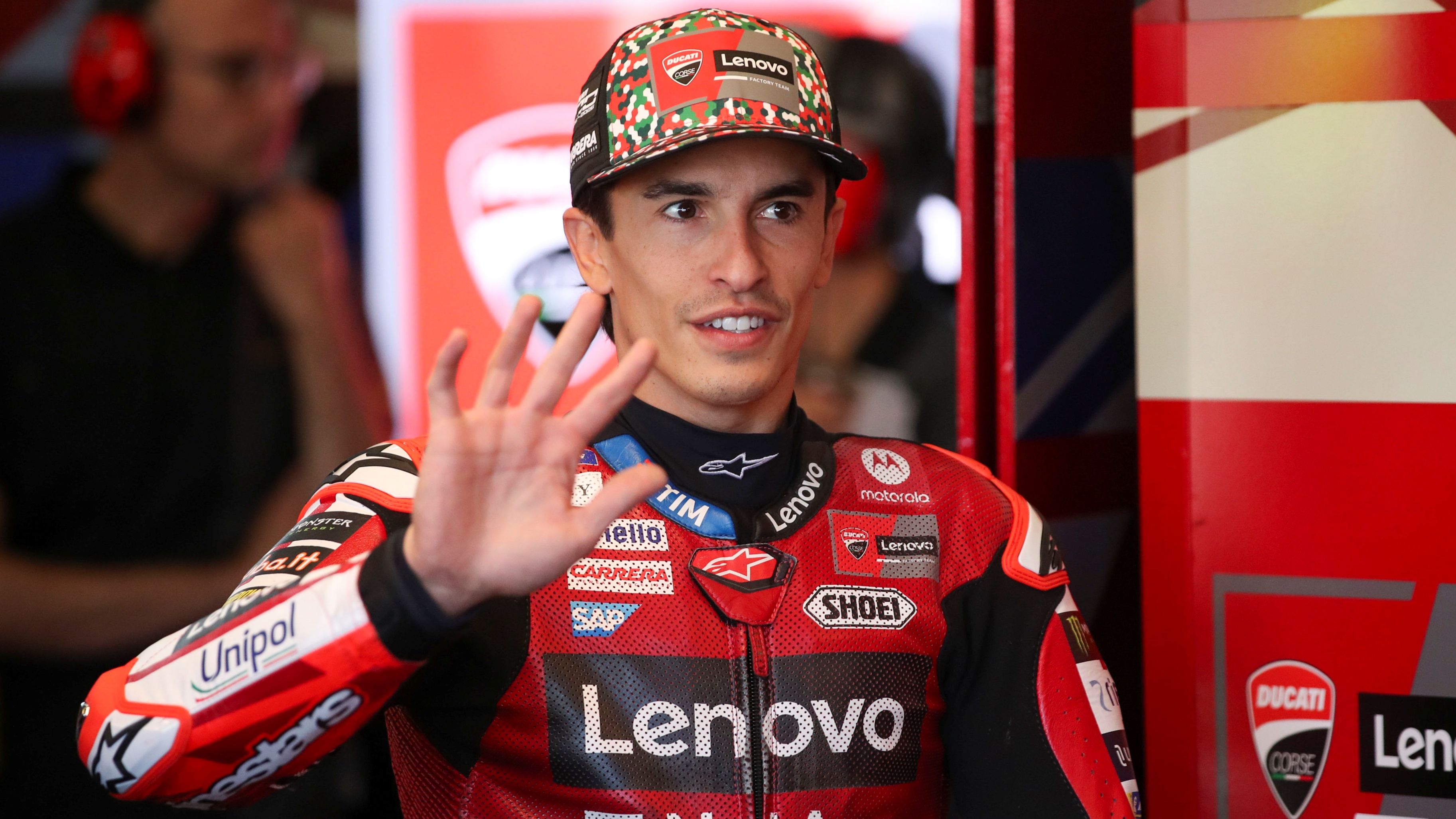 Marc Márquez durante el GP de Italia