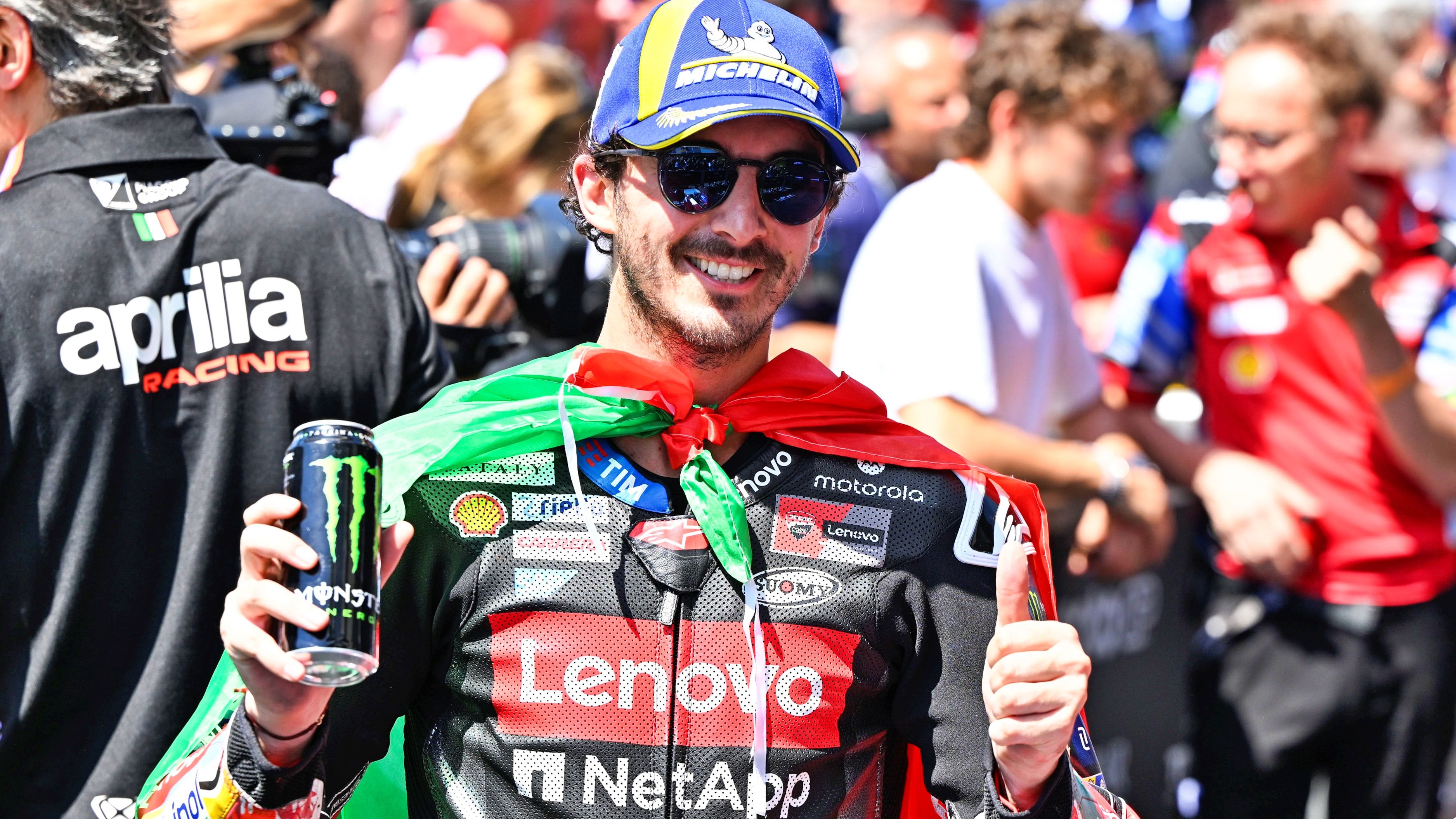 Pecco Bagnaia ha subido al podio en el GP de Italia 2026 en Mugello