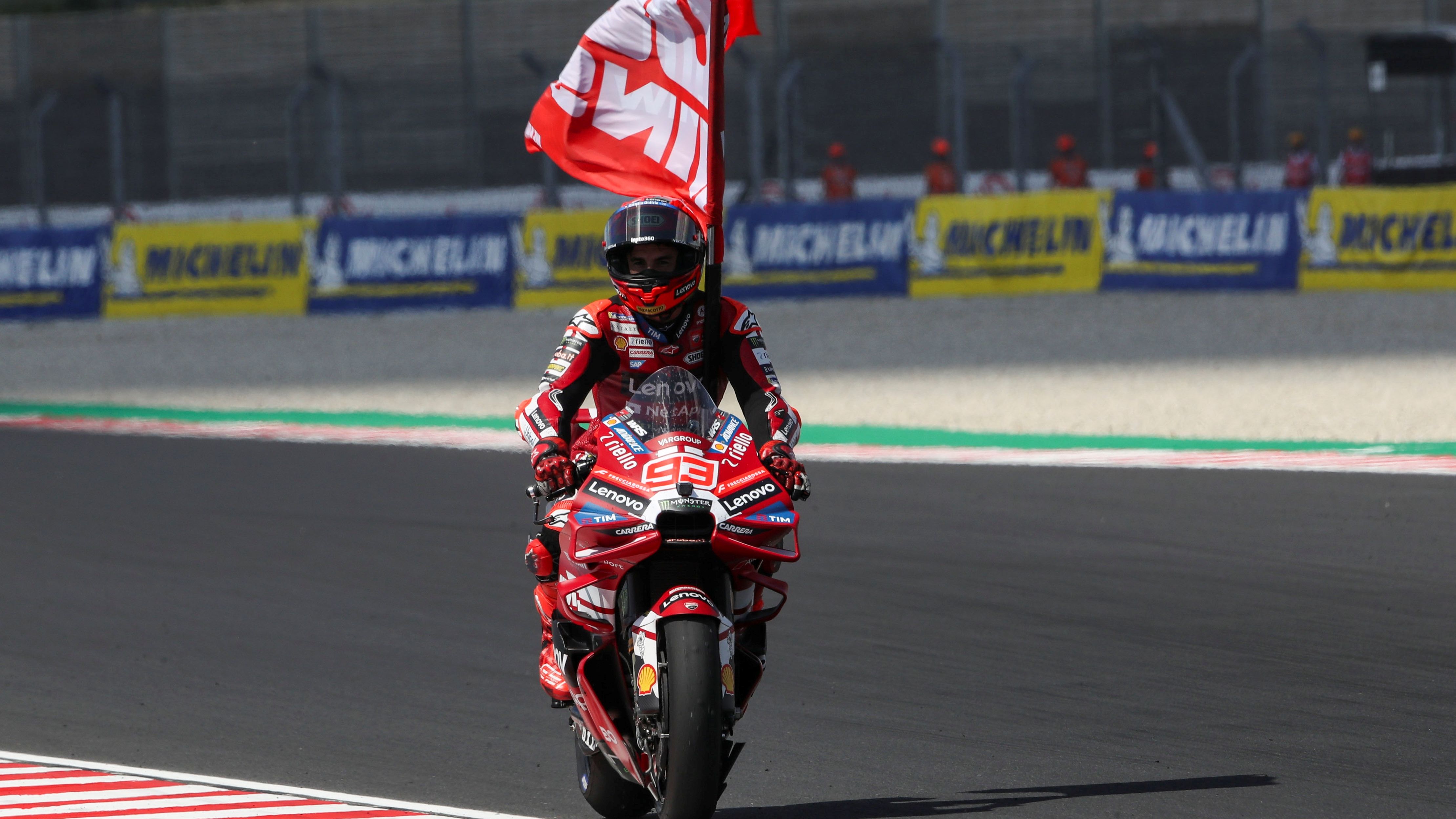 Marc Márquez celebra sus 100 victorias en el Mundial de motociclismo