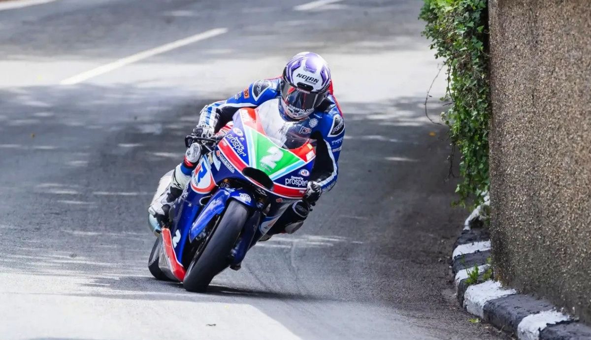 Paul Jordan consiguió subir el podio en el IOMTT Sportbike 2026