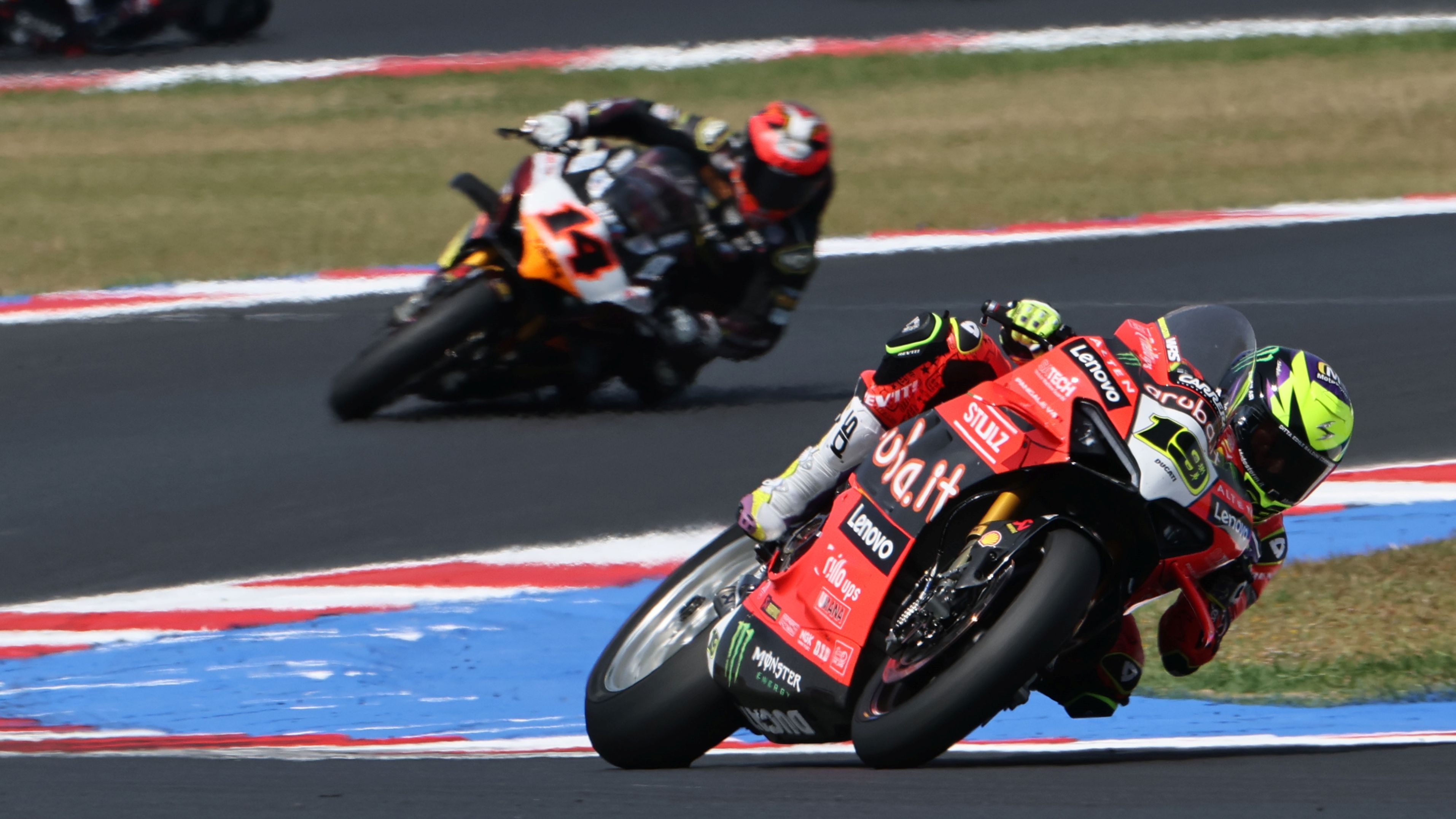 Álvaro Bautista en la carrera del año pasado del WorldSBK en Misano