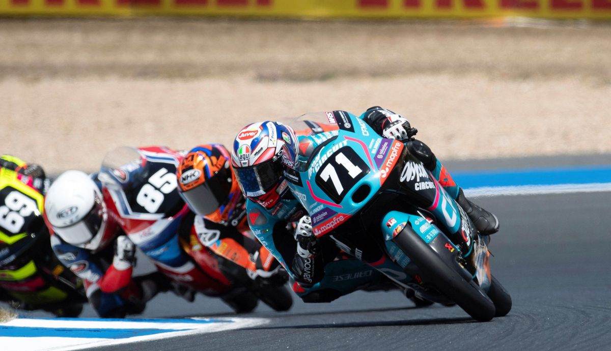 Carlos Cano ha conseguido su primer podio en el Mundial Junior de Moto3