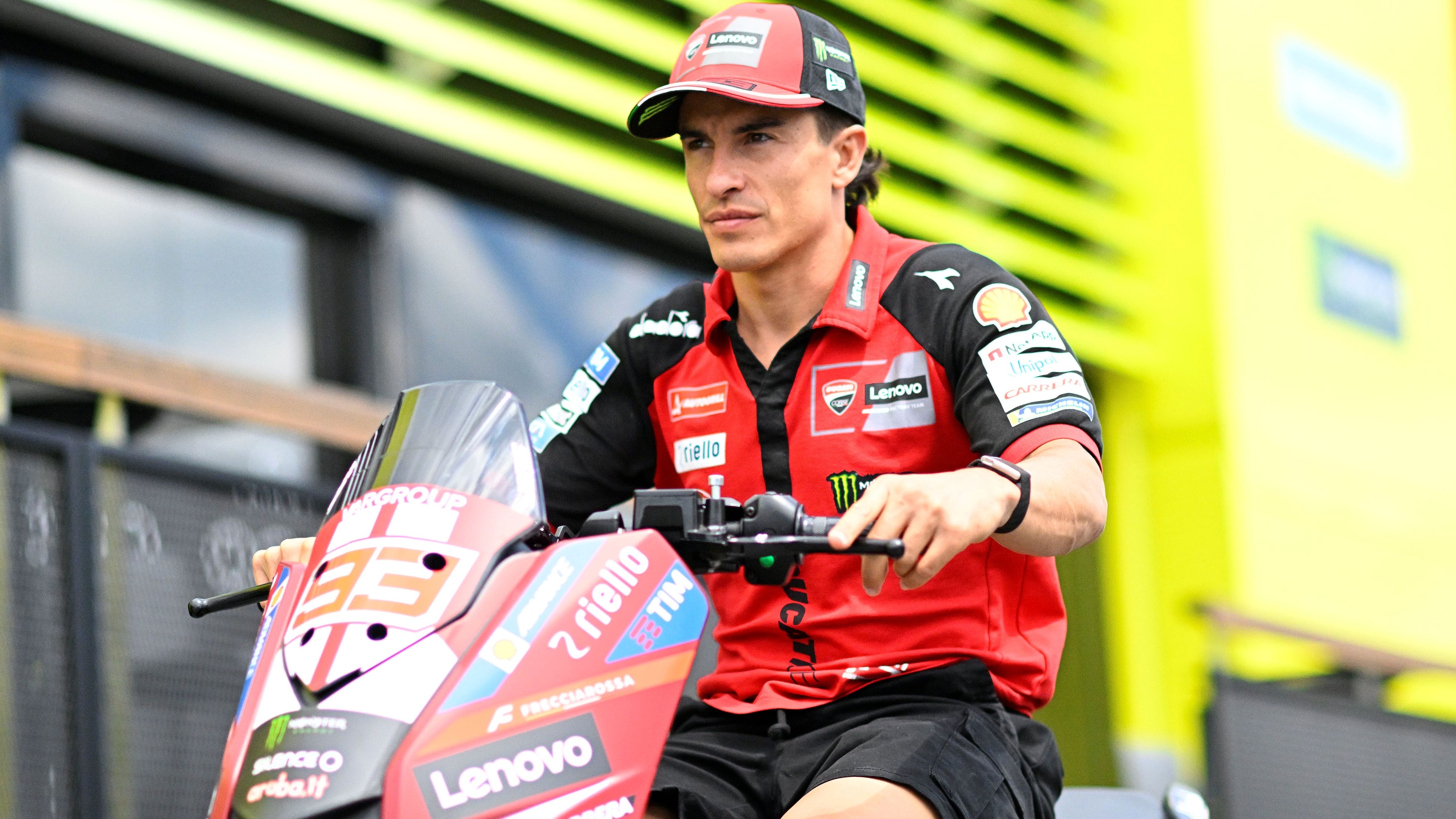 Marc Márquez durante la previa del GP de Chequia de MotoGP 2026 en Brno