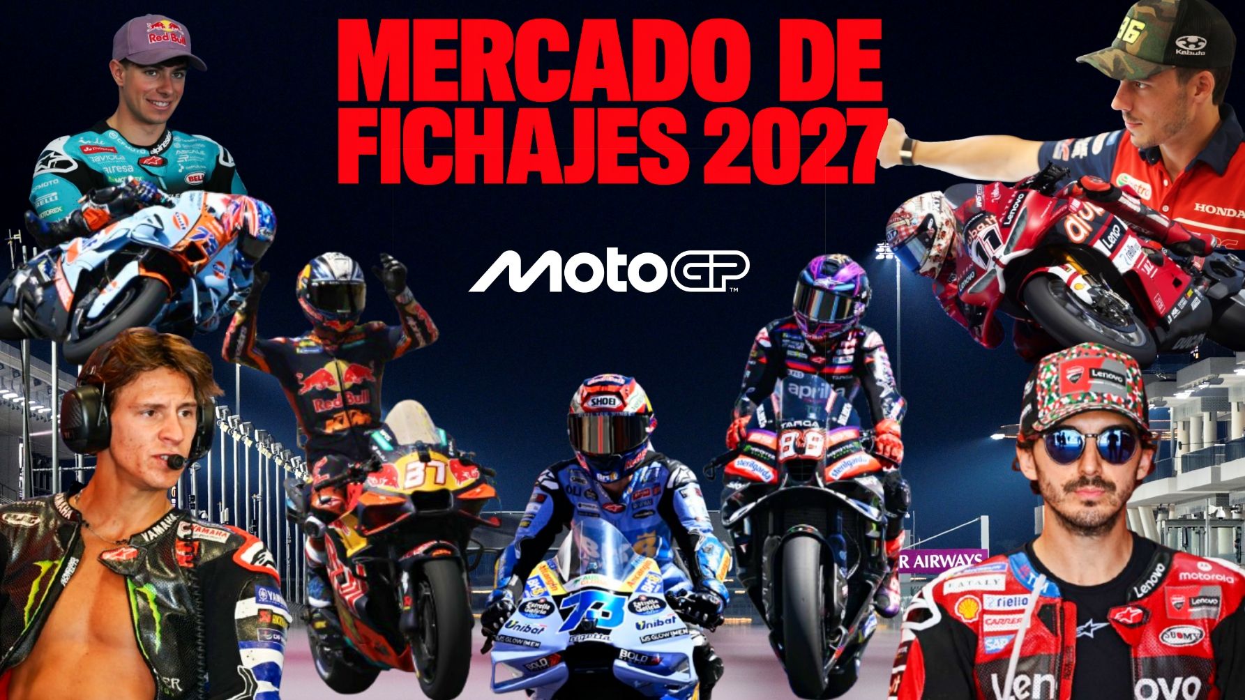 Mercado de fichajes 2027 en MotoGP y otros campeonatos