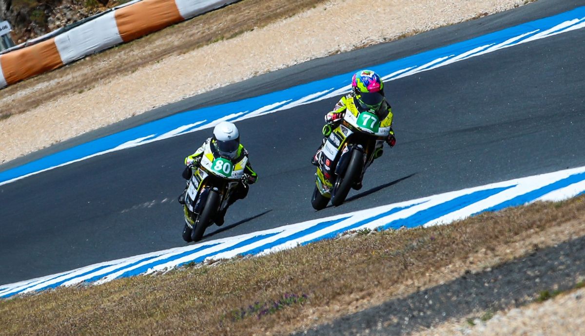 Javier Vigueras y Marcos Vinagre han ganado las carreras del ESBK Pre Talent en Estoril