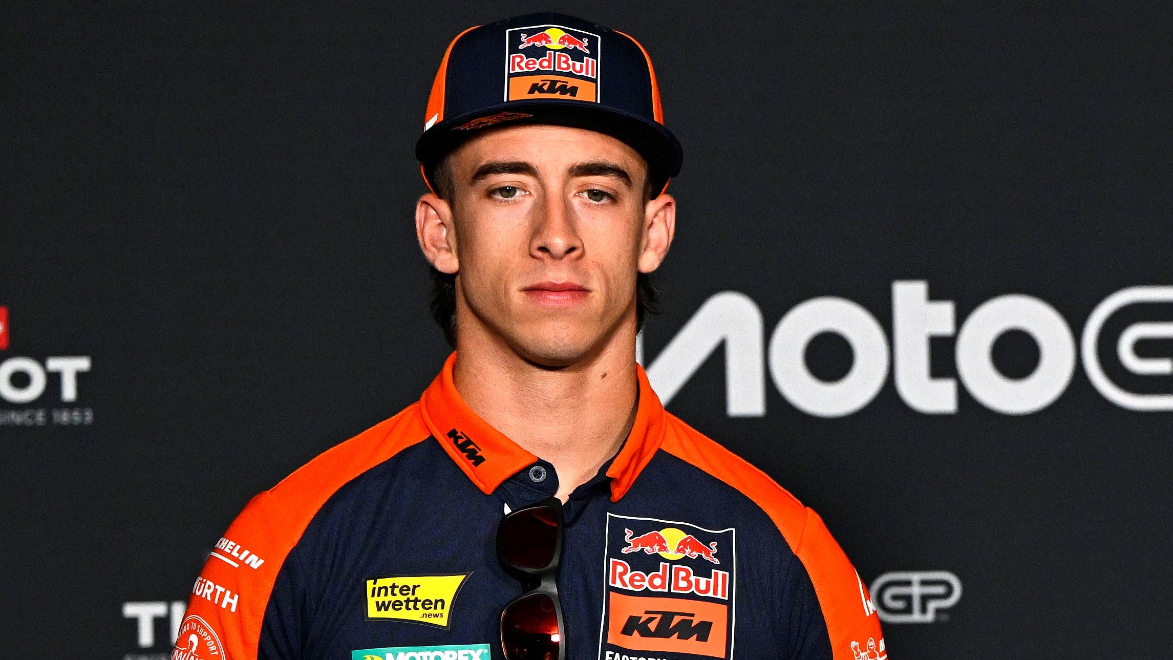 Pedro Acosta en la previa de Assen