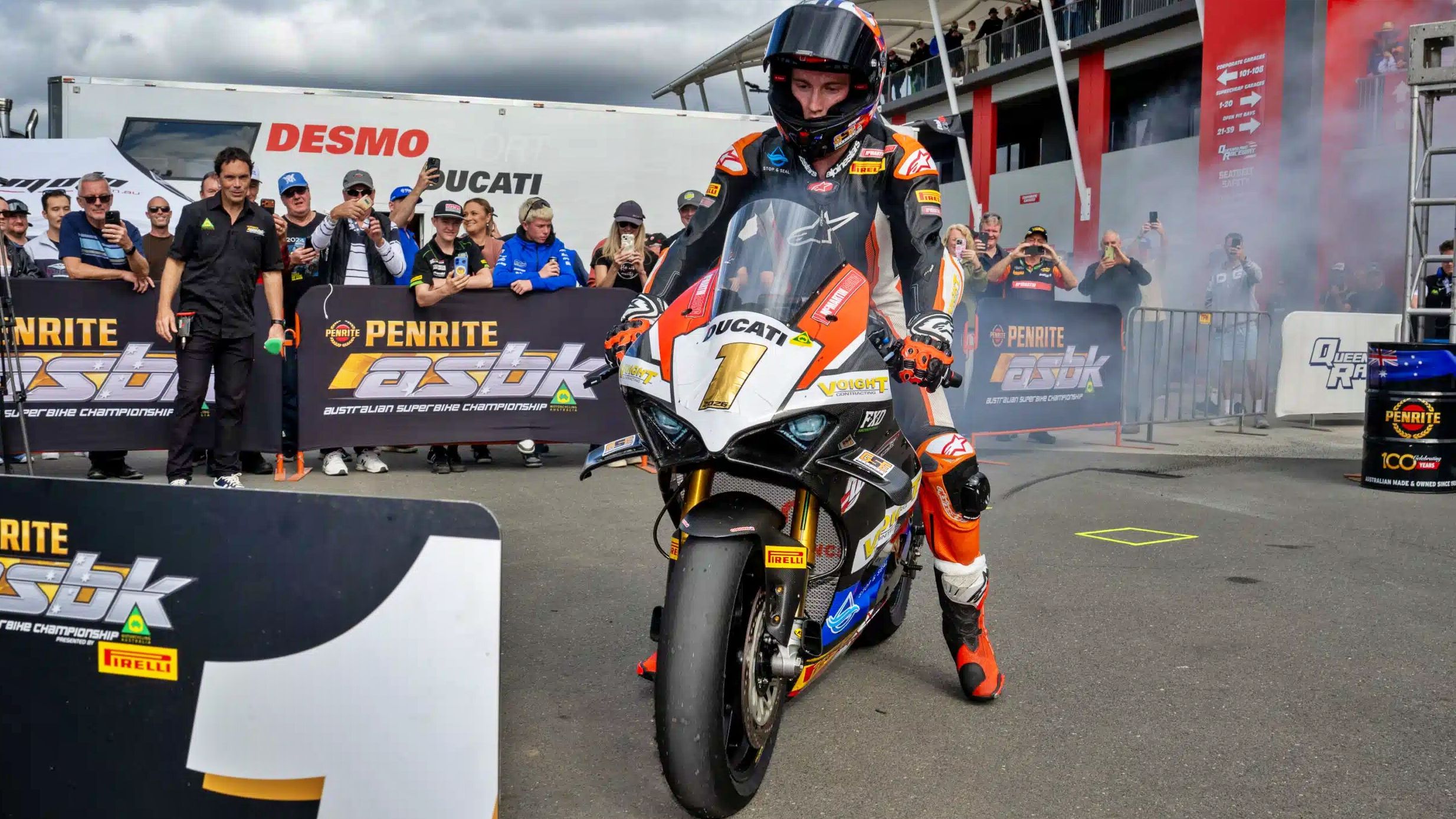 Harrison Voight tras proclamares campeón del Australian Superbike 2026