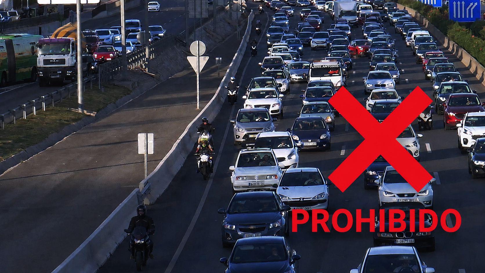 Cataluña NO permitirá circular en moto por el arcén