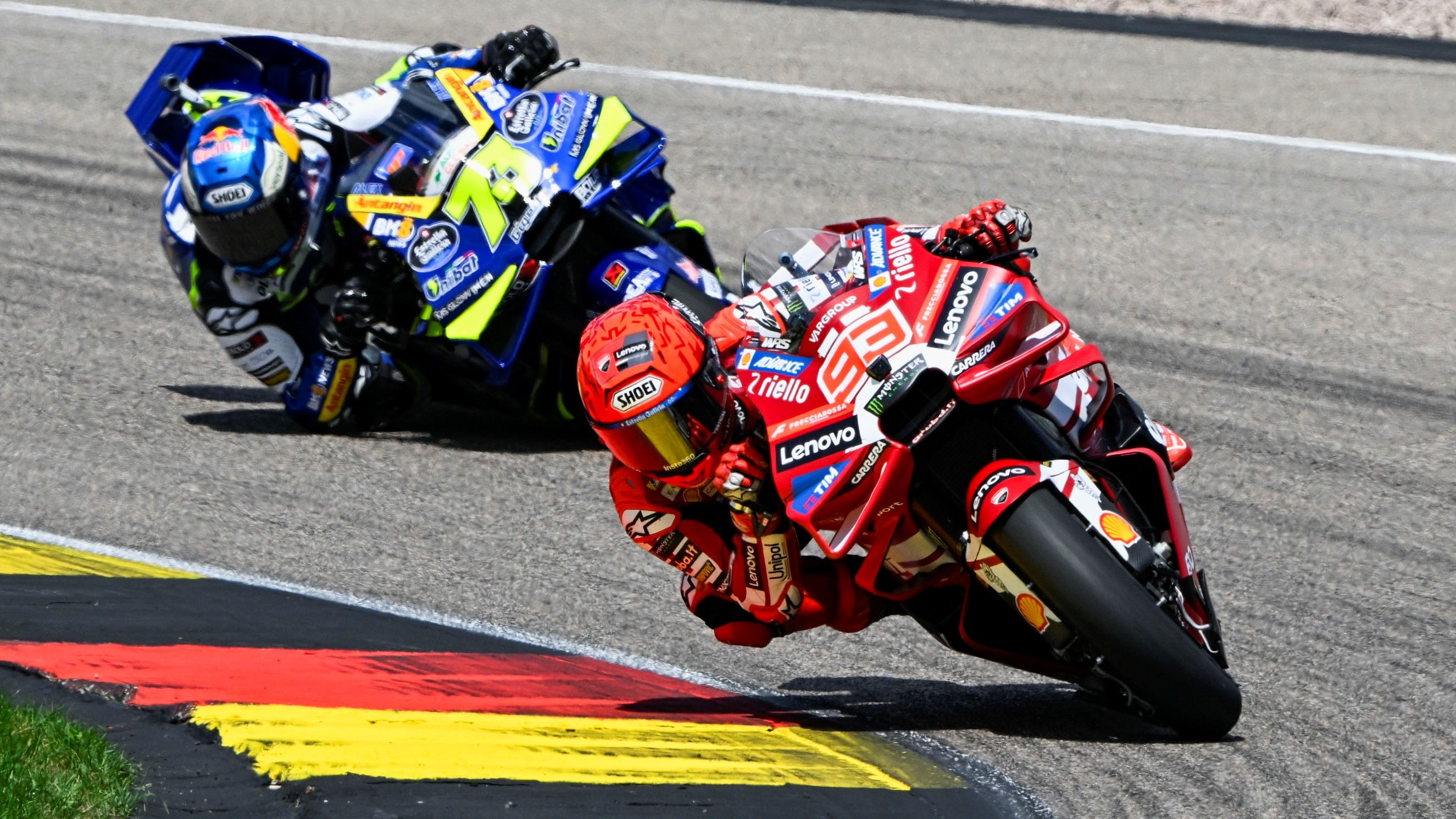 Marc Márquez lidera seguido por Álex Márquez, MotoGP Sachsenring 2026