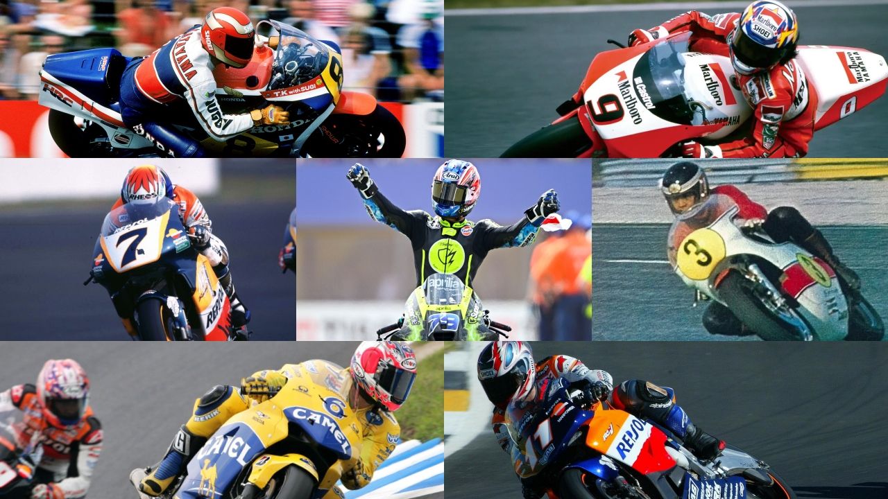 Takazumi Katayama, Norick Abe, Tadayuki Okada, Ai Ogura, Hideo Kanaya, Makoto Tamada y Tohru Ukawa son los ganadores de Japón en 500cc y MotoGP