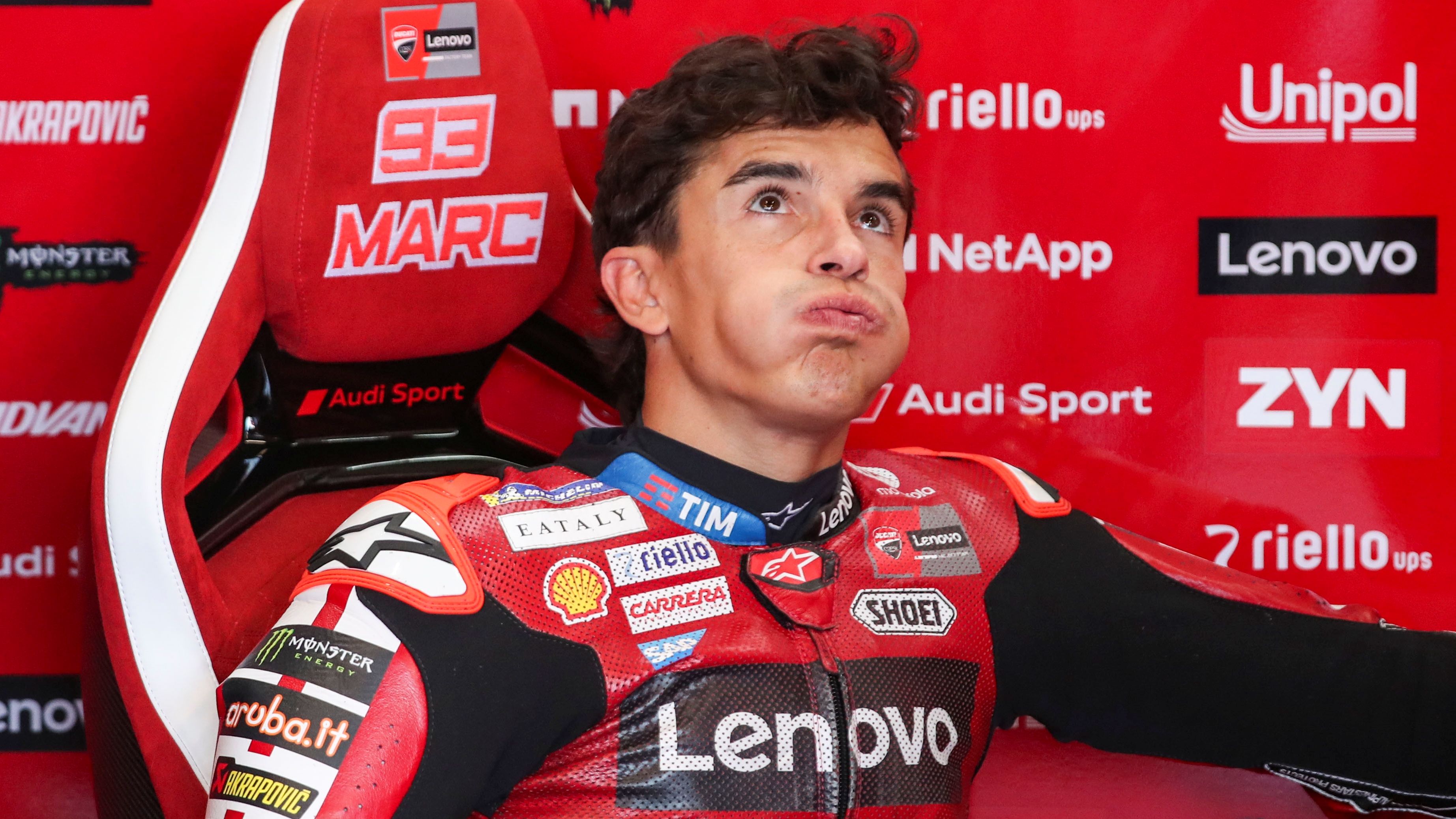 Marc Márquez solo ha podido ser séptimo en Silverstone
